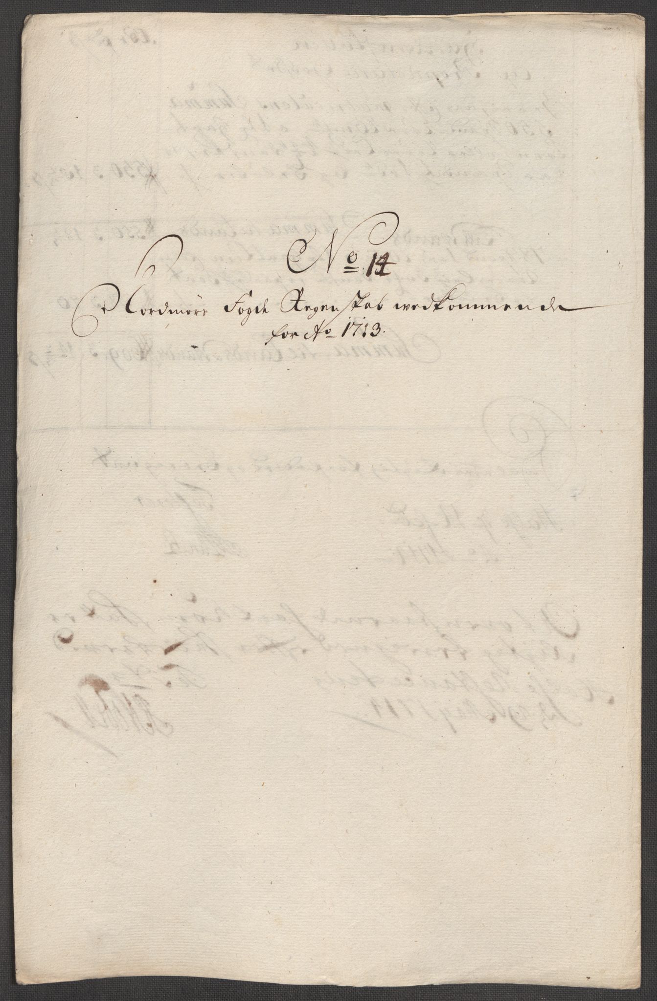 Rentekammeret inntil 1814, Reviderte regnskaper, Fogderegnskap, RA/EA-4092/R56/L3747: Fogderegnskap Nordmøre, 1713, p. 134