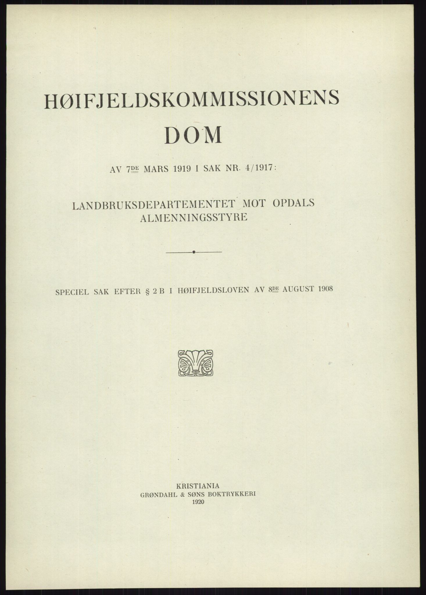 Høyfjellskommisjonen, AV/RA-S-1546/X/Xa/L0001: Nr. 1-33, 1909-1953, p. 3637