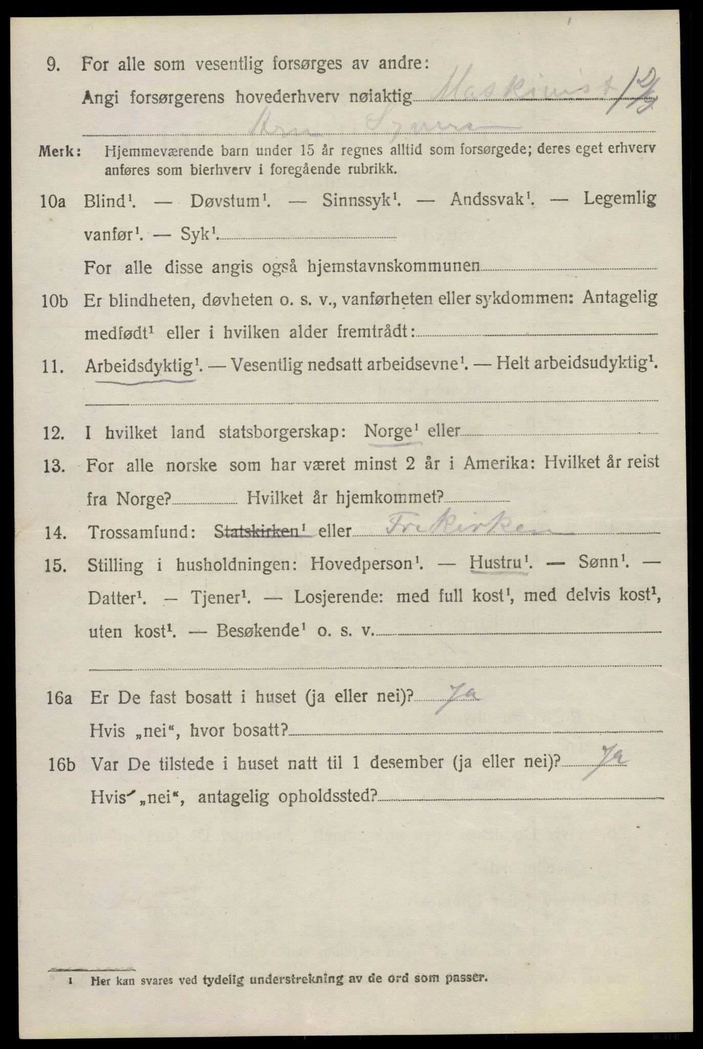 SAO, 1920 census for Glemmen, 1920, p. 18844