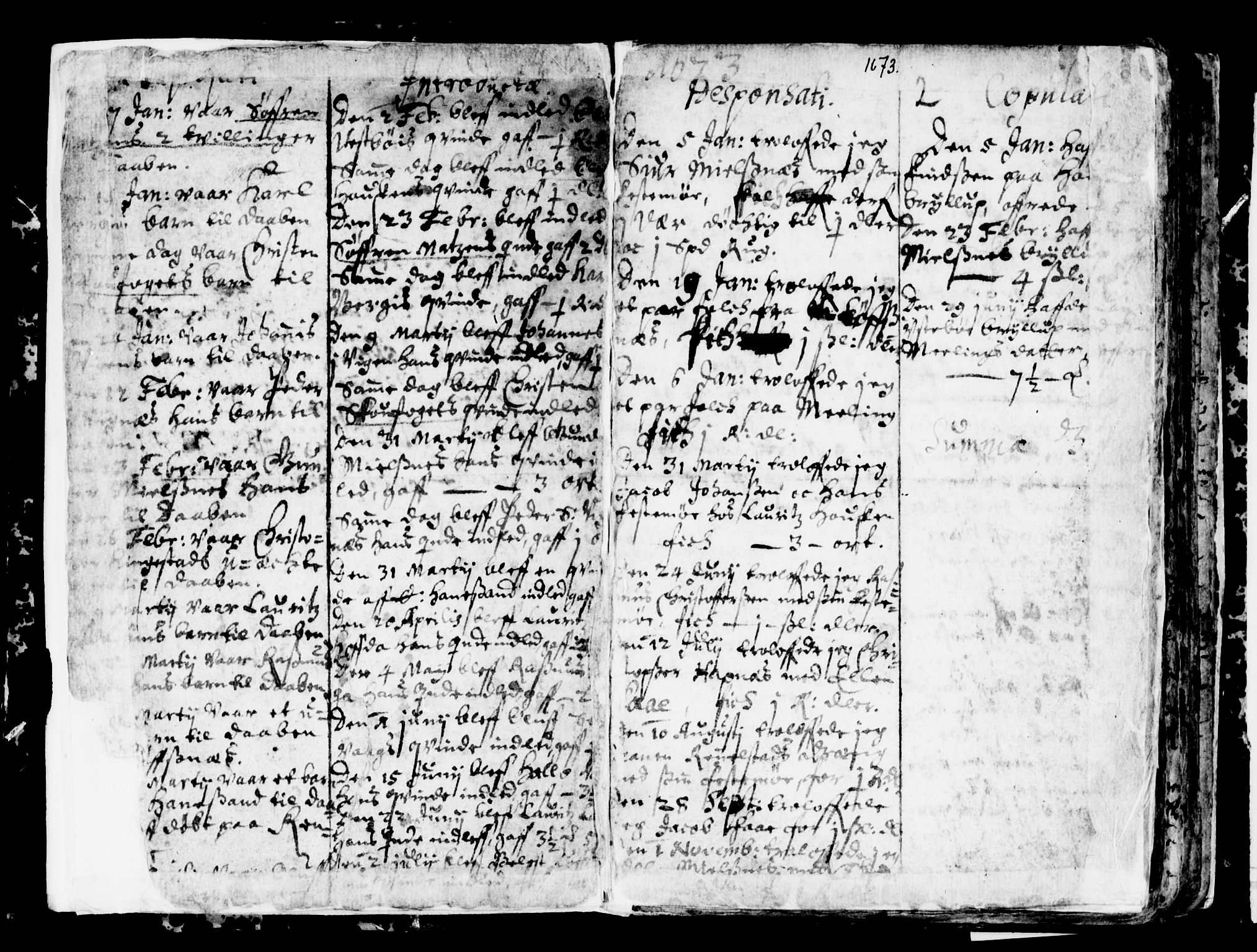 Finnøy sokneprestkontor, SAST/A-101825/H/Ha/Haa/L0001: Parish register (official) no. A 1, 1672-1708