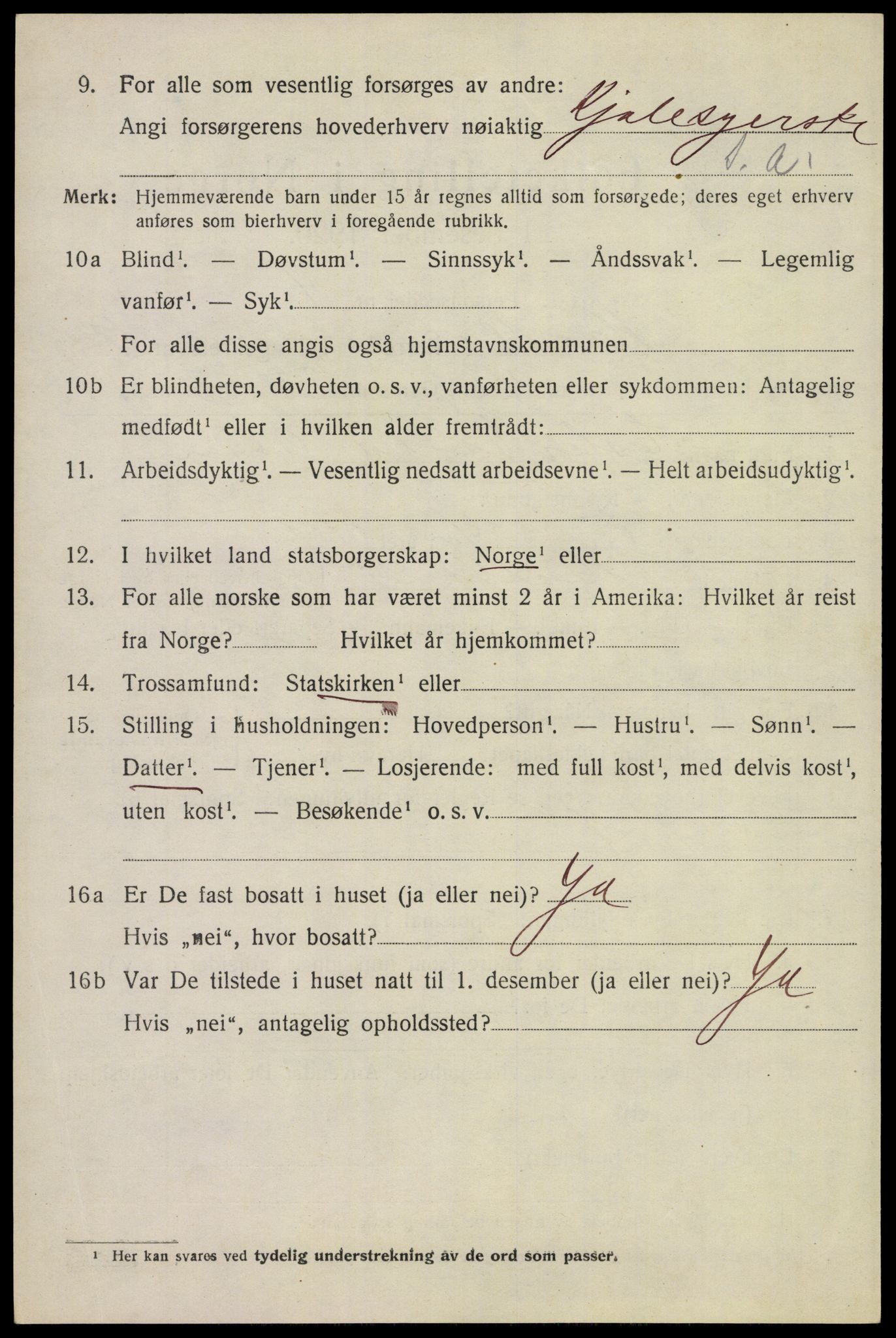 SAKO, 1920 census for Holla, 1920, p. 6026