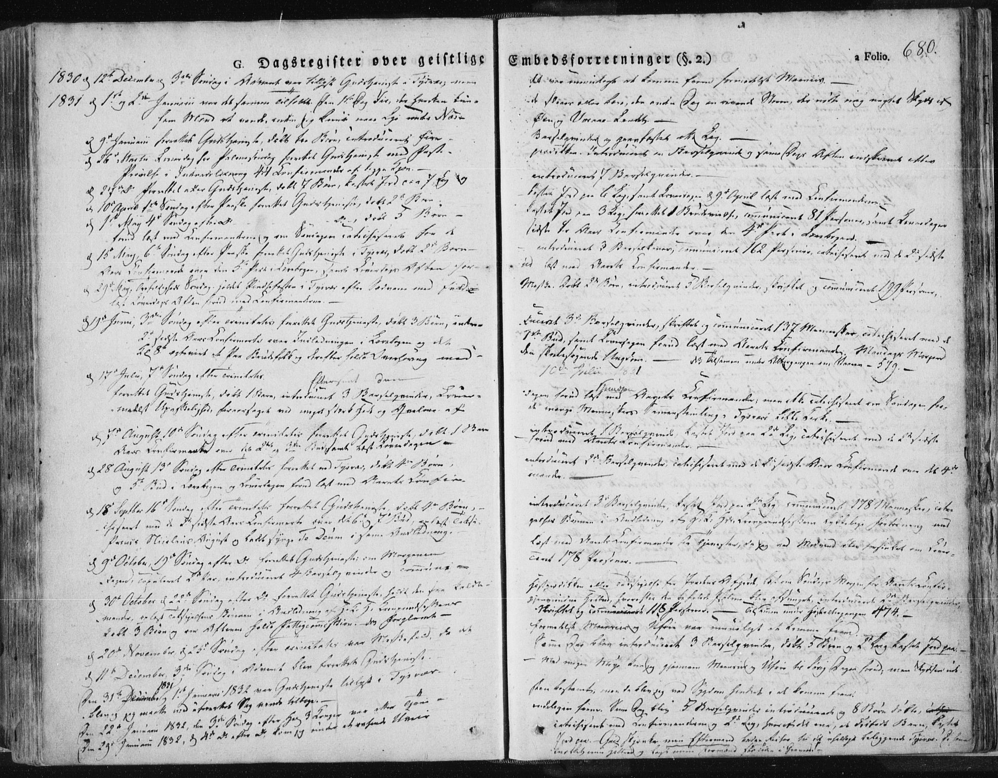 Tysvær sokneprestkontor, SAST/A -101864/H/Ha/Haa/L0001: Parish register (official) no. A 1.2, 1831-1856, p. 680