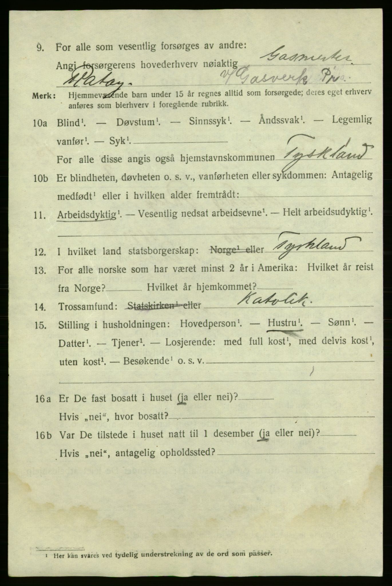 SAO, 1920 census for Fredrikshald, 1920, p. 24727