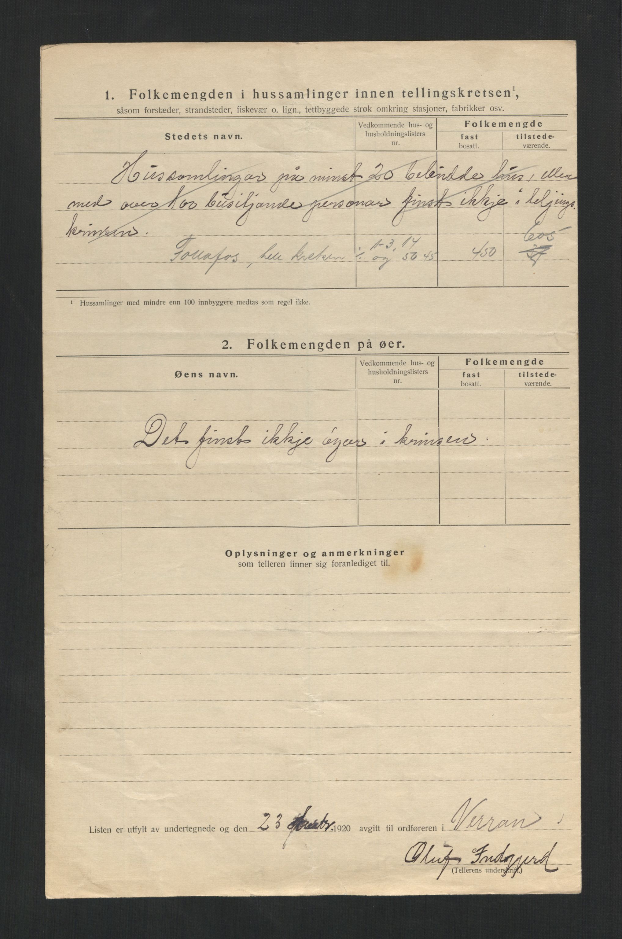 SAT, 1920 census for Verran, 1920, p. 35