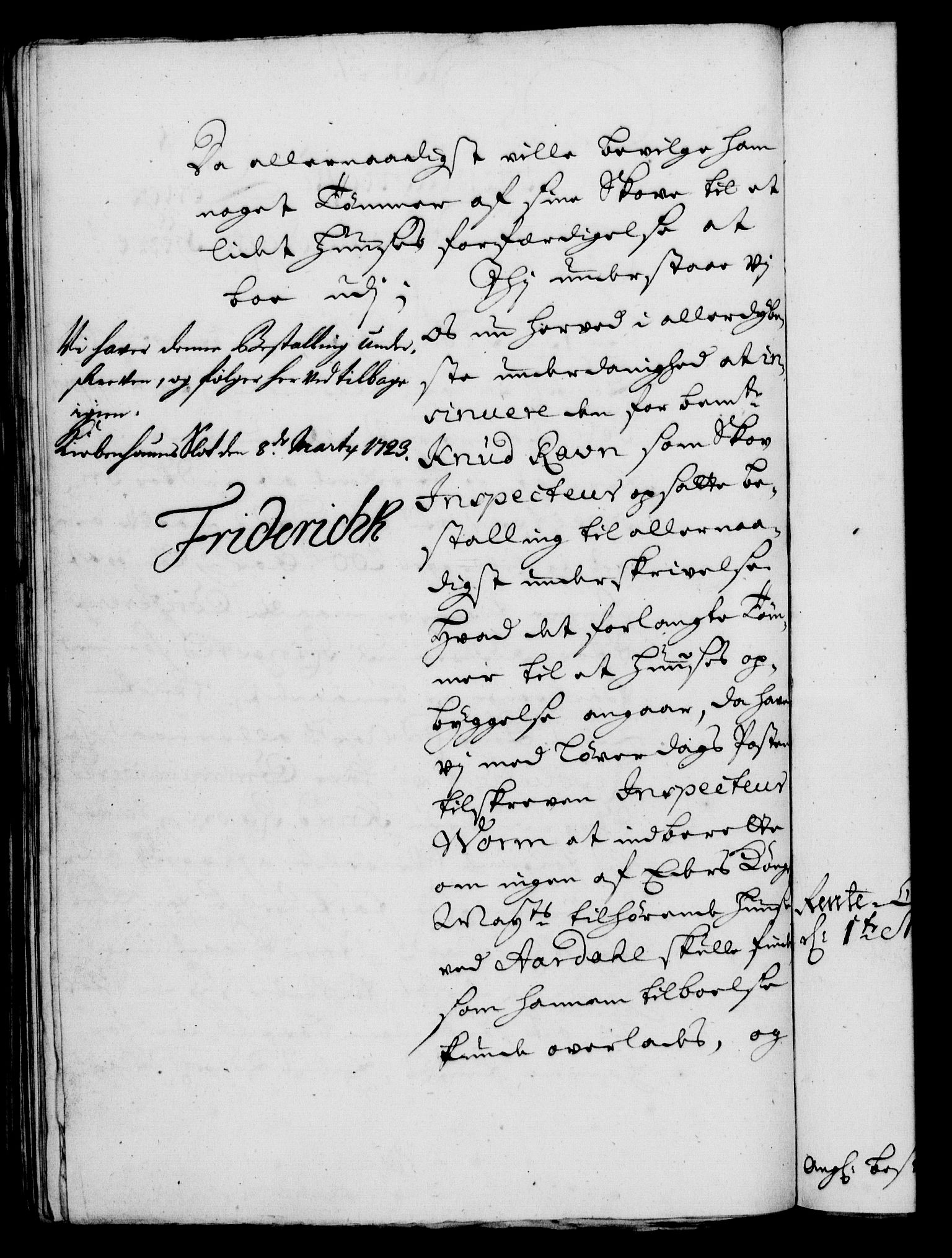 Rentekammeret, Kammerkanselliet, RA/EA-3111/G/Gf/Gfa/L0006: Norsk relasjons- og resolusjonsprotokoll (merket RK 52.6), 1723, p. 262