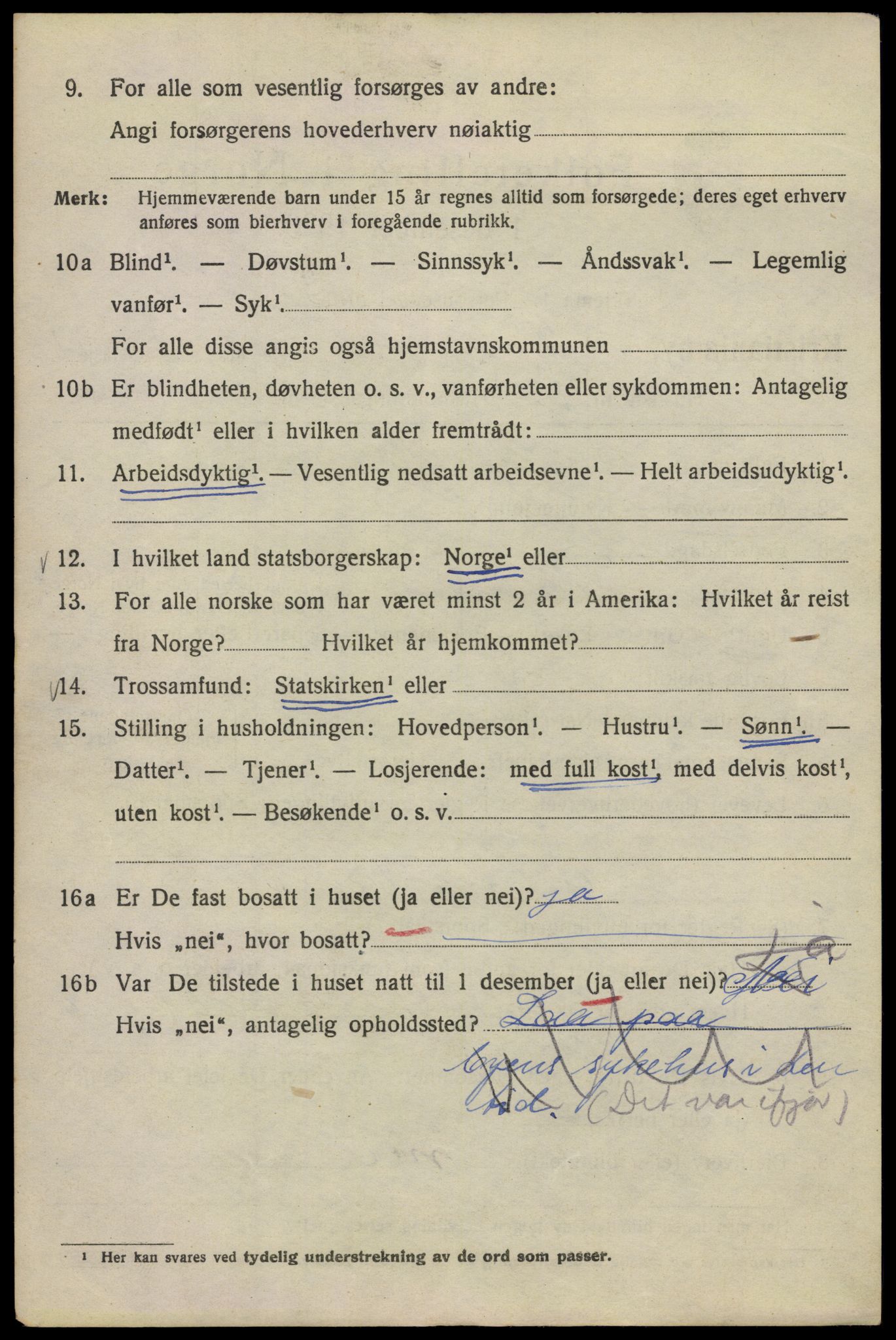 SAO, 1920 census for Kristiania, 1920, p. 396536