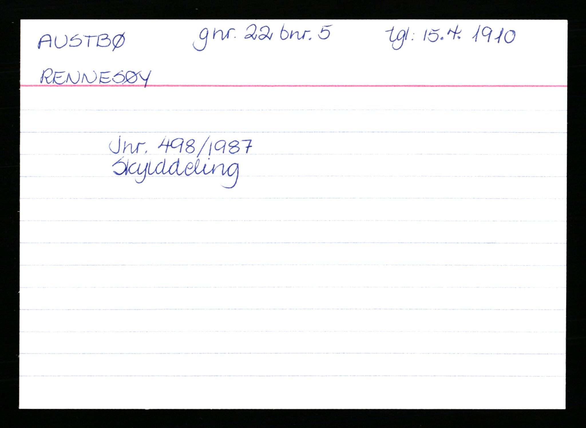 Statsarkivet i Stavanger, AV/SAST-A-101971/03/Y/Yk/L0002: Registerkort sortert etter gårdsnavn: Auglend - Bakkevik, 1750-1930, p. 260