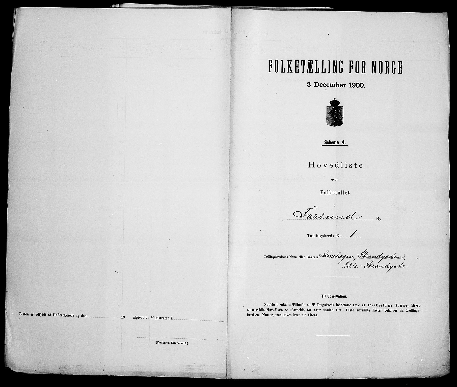 SAK, 1900 census for Farsund, 1900, p. 12