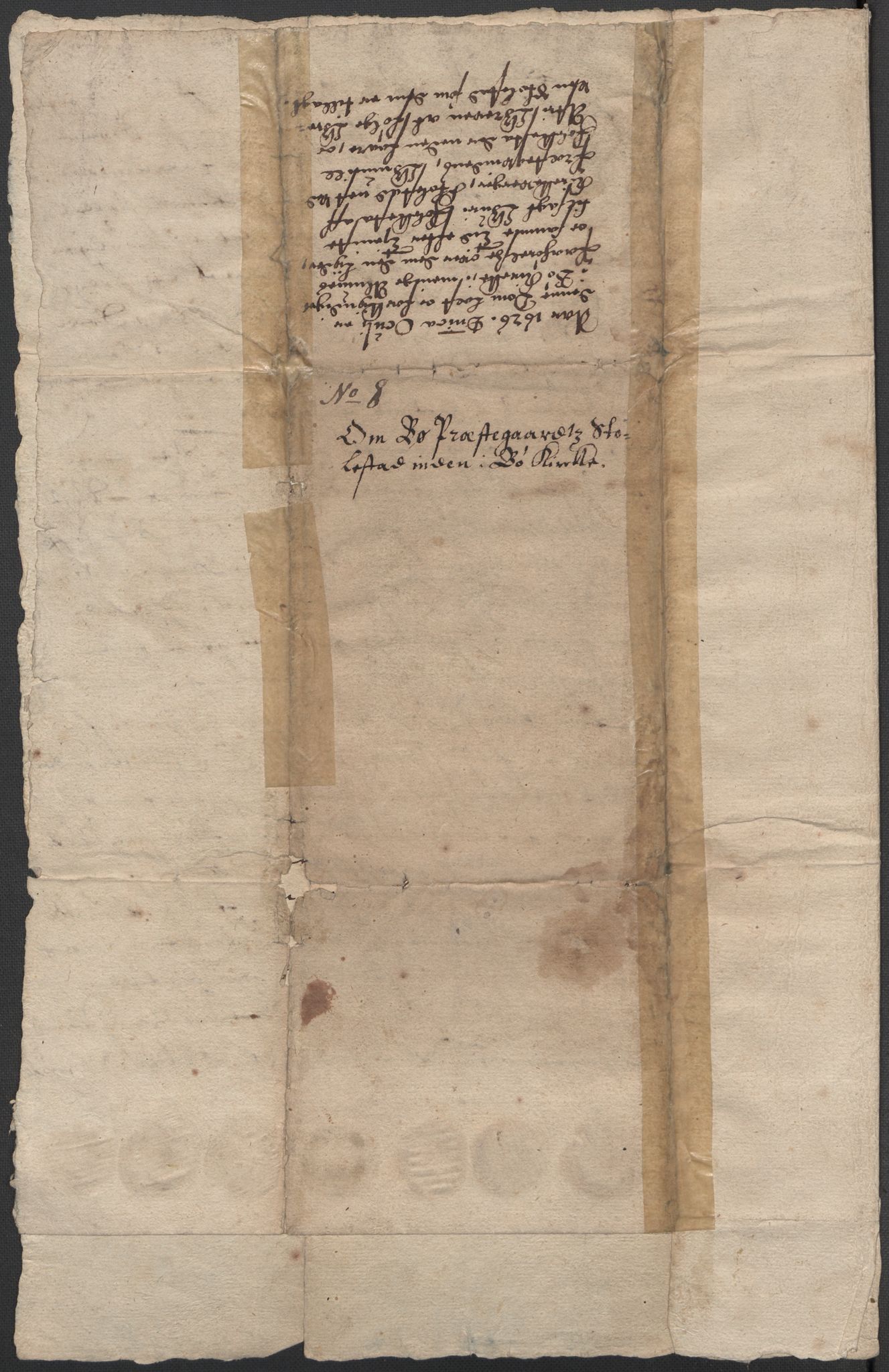 Riksarkivets diplomsamling, RA/EA-5965/F15/L0027: Prestearkiv - Telemark, 1587-1738, p. 37