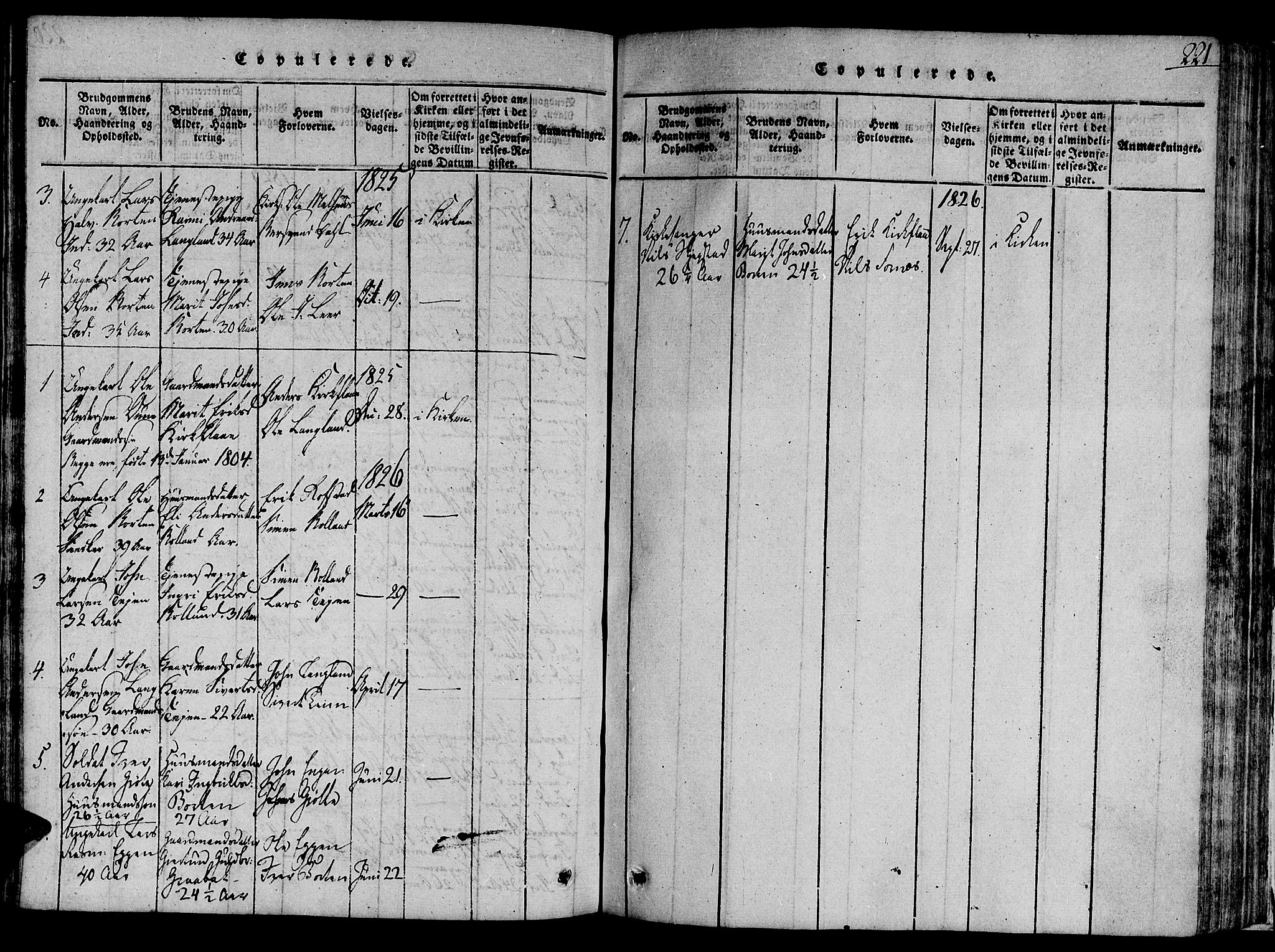 Ministerialprotokoller, klokkerbøker og fødselsregistre - Sør-Trøndelag, SAT/A-1456/691/L1066: Parish register (official) no. 691A03 /2, 1816-1826, p. 221