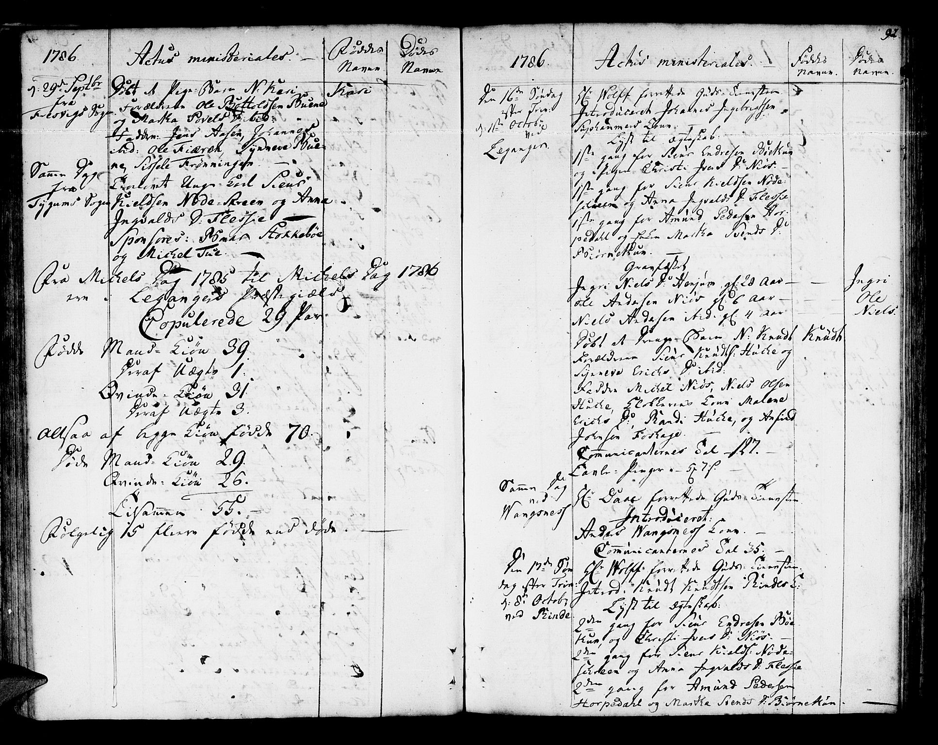 Leikanger sokneprestembete, AV/SAB-A-81001/H/Haa/Haaa/L0004: Parish register (official) no. A 4, 1770-1791, p. 92