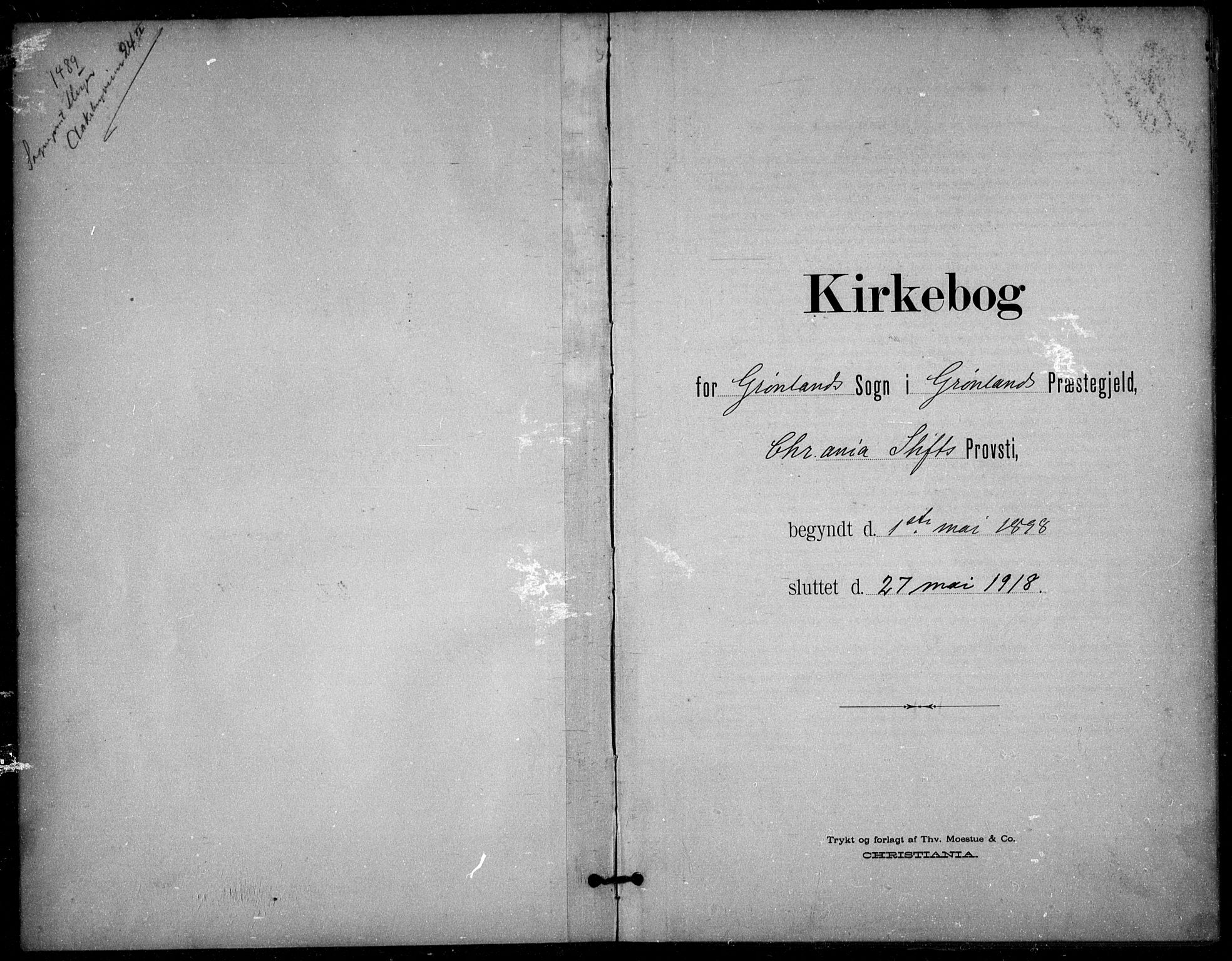 Grønland prestekontor Kirkebøker, SAO/A-10848/F/Fa/L0016: Parish register (official) no. 16, 1898-1918