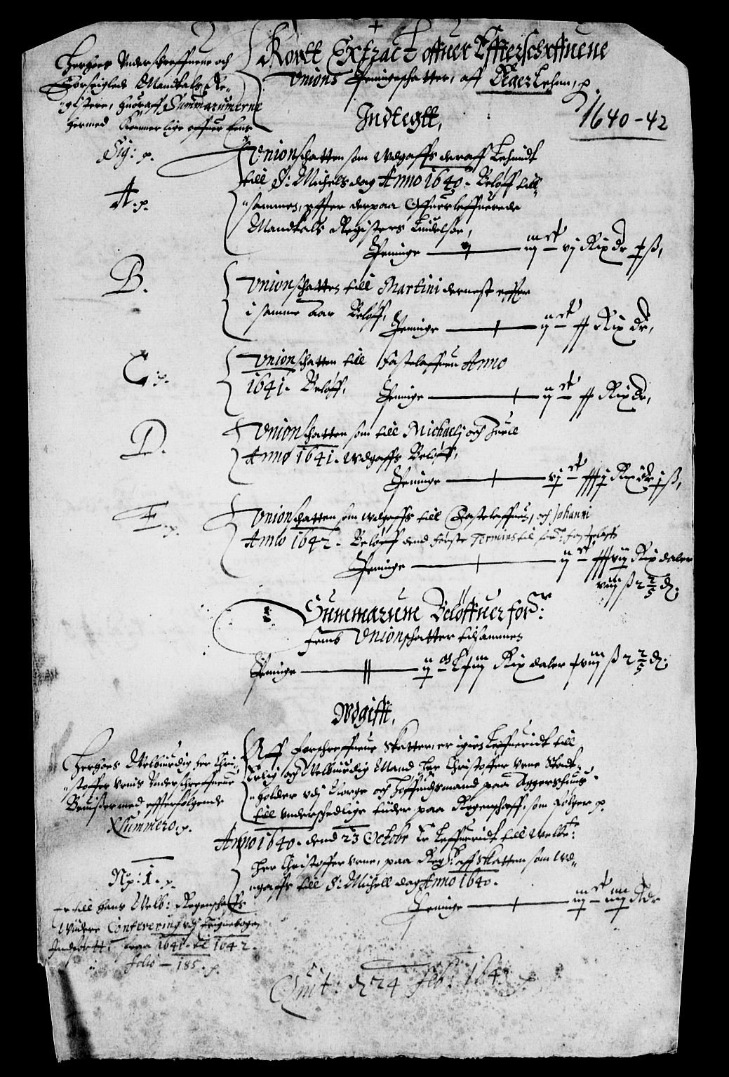 Rentekammeret inntil 1814, Reviderte regnskaper, Lensregnskaper, AV/RA-EA-5023/R/Rb/Rbm/L0007: Eiker len, 1640-1643