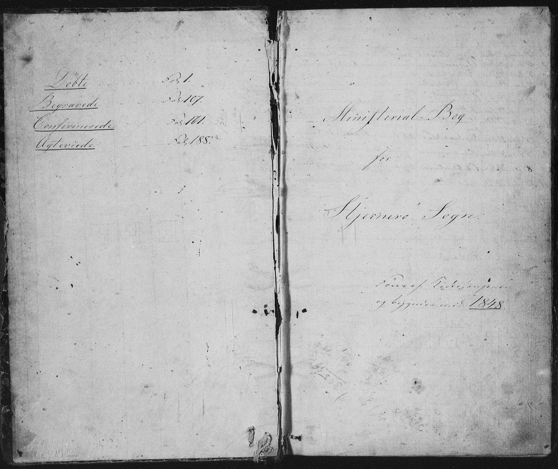 Nedstrand sokneprestkontor, AV/SAST-A-101841/01/V: Parish register (copy) no. B 2, 1848-1933, p. 1