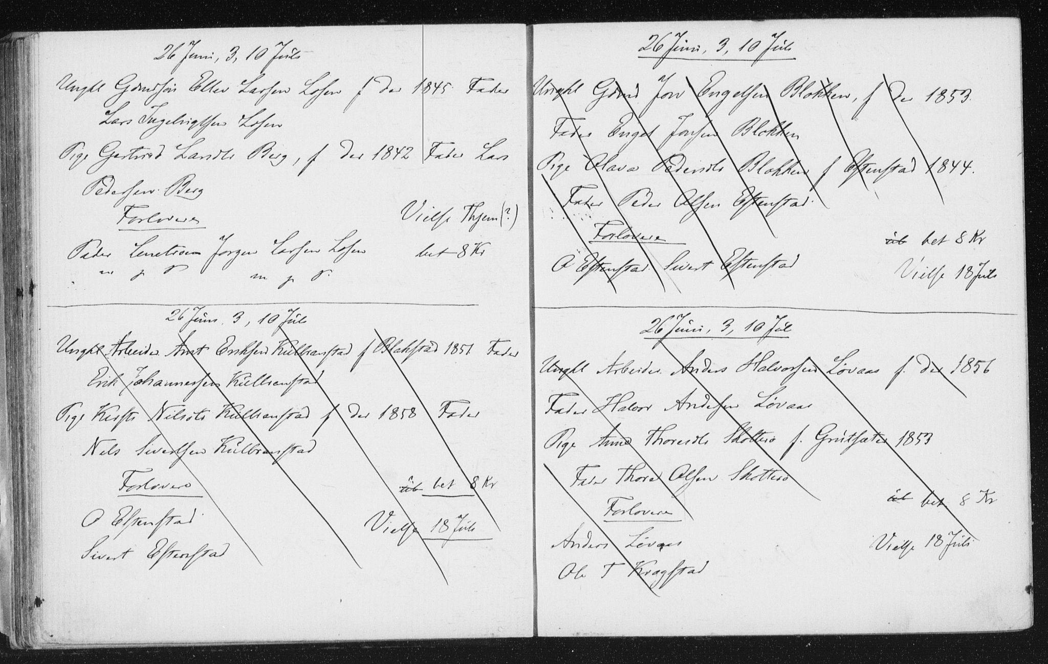 Melhus sokneprestkontor, AV/SAT-A-1141/1/I/I1/I1f/L0010: Banns register no. 691.I.1F10, 1867-1894