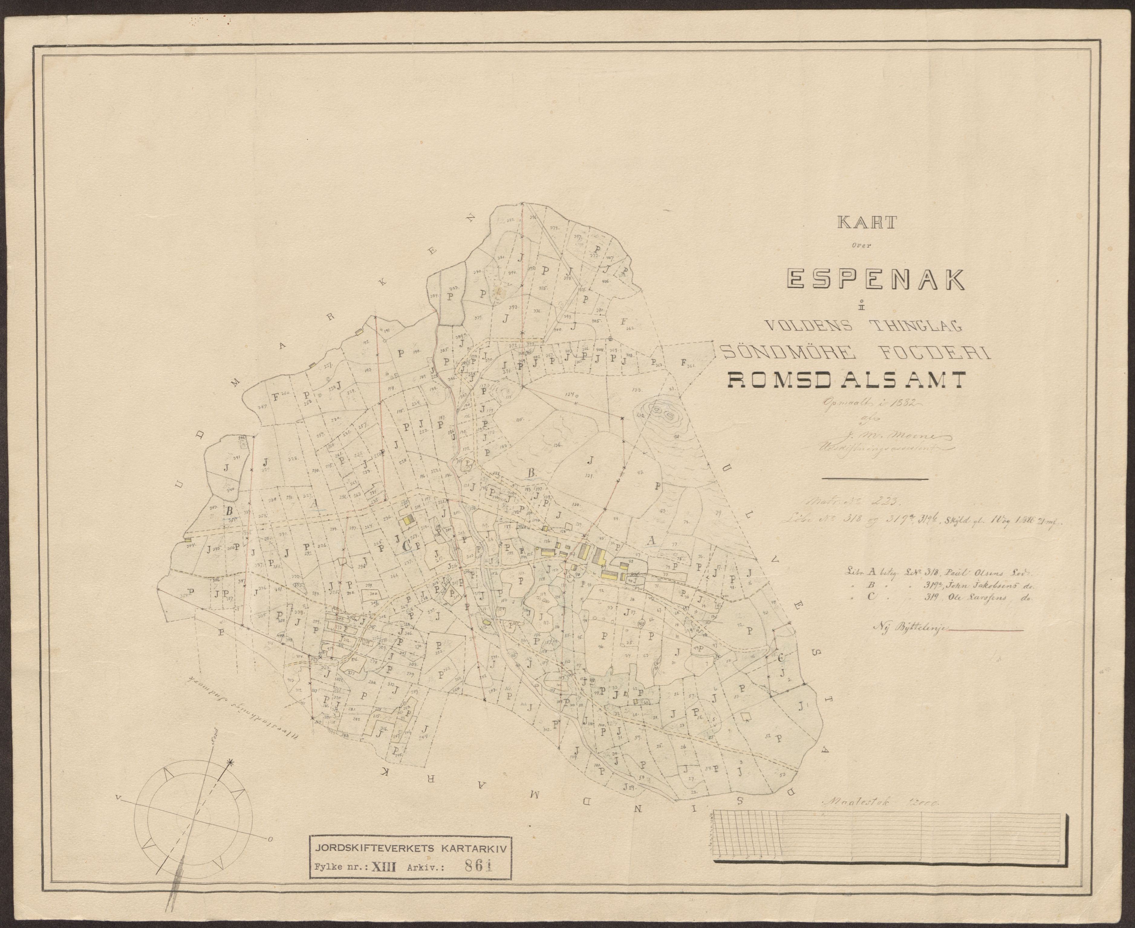 Jordskifteverkets kartarkiv, RA/S-3929/T, 1859-1988, p. 1042