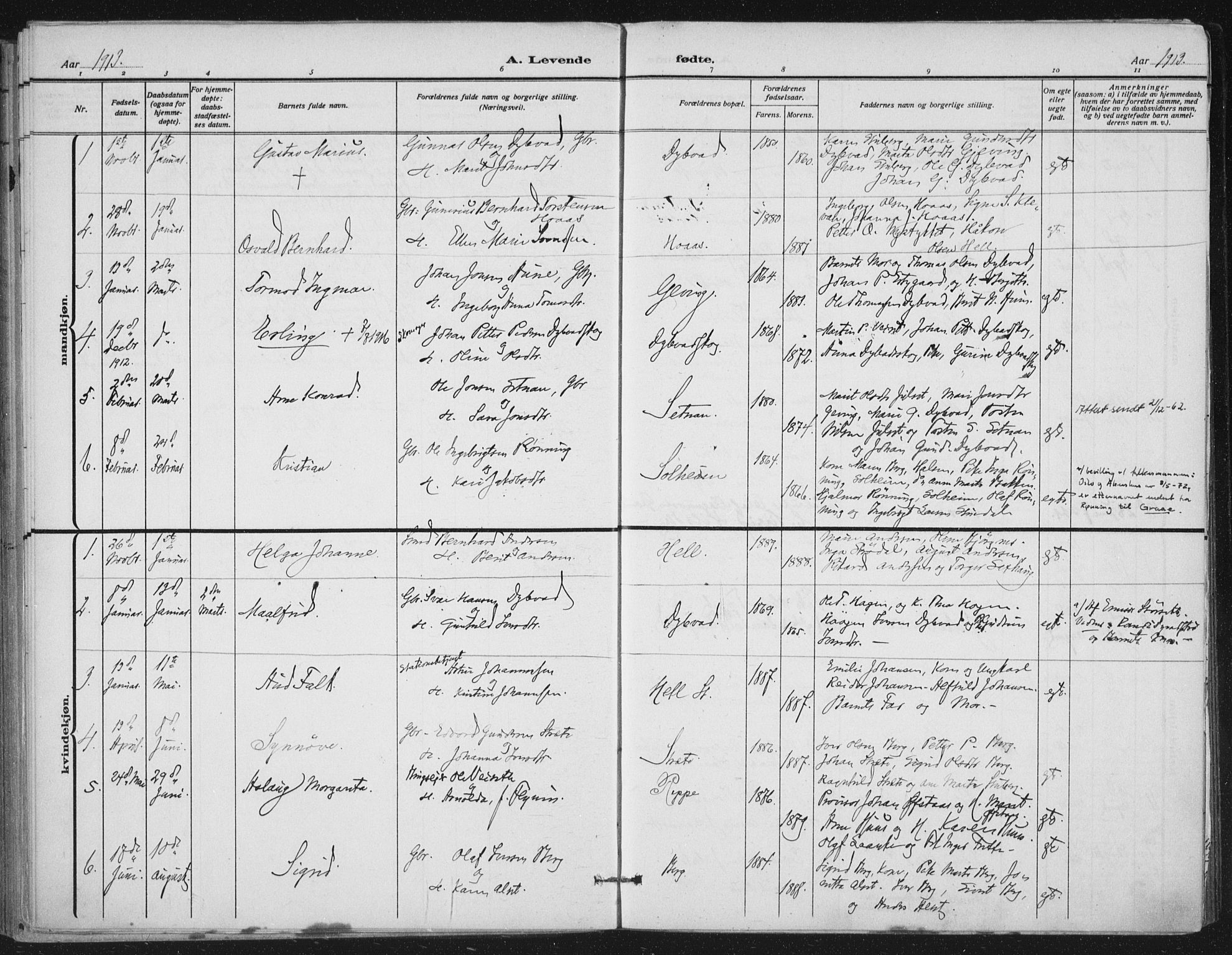 Ministerialprotokoller, klokkerbøker og fødselsregistre - Nord-Trøndelag, AV/SAT-A-1458/710/L0095: Parish register (official) no. 710A01, 1880-1914