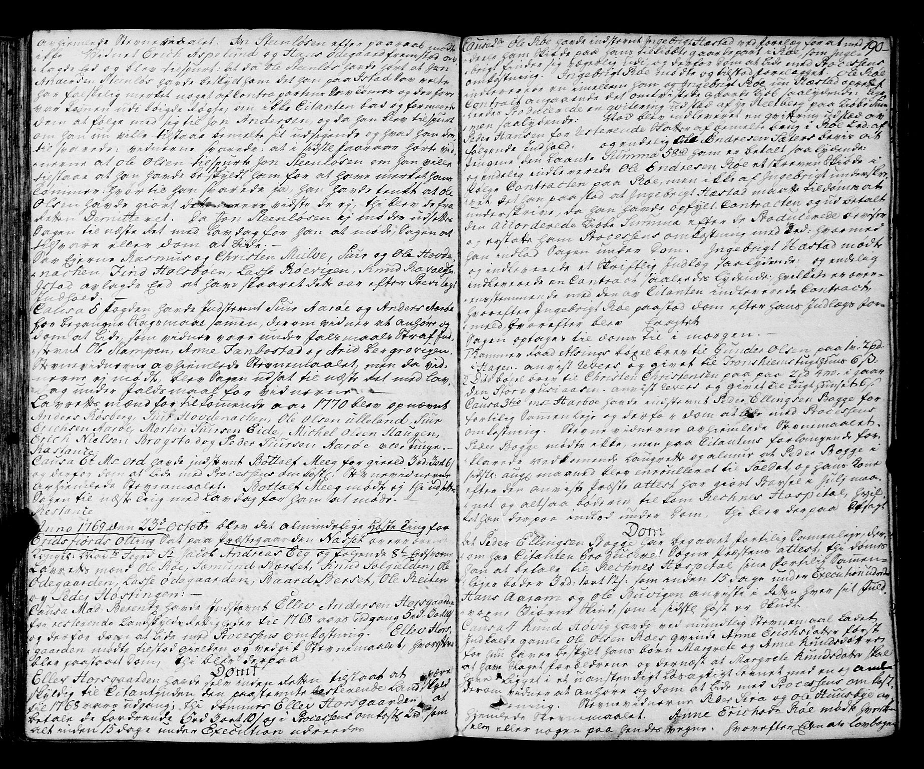 Romsdal sorenskriveri, SAT/A-4149/1/1/1A/L0015: Tingbok, 1765-1775, p. 189b-190a