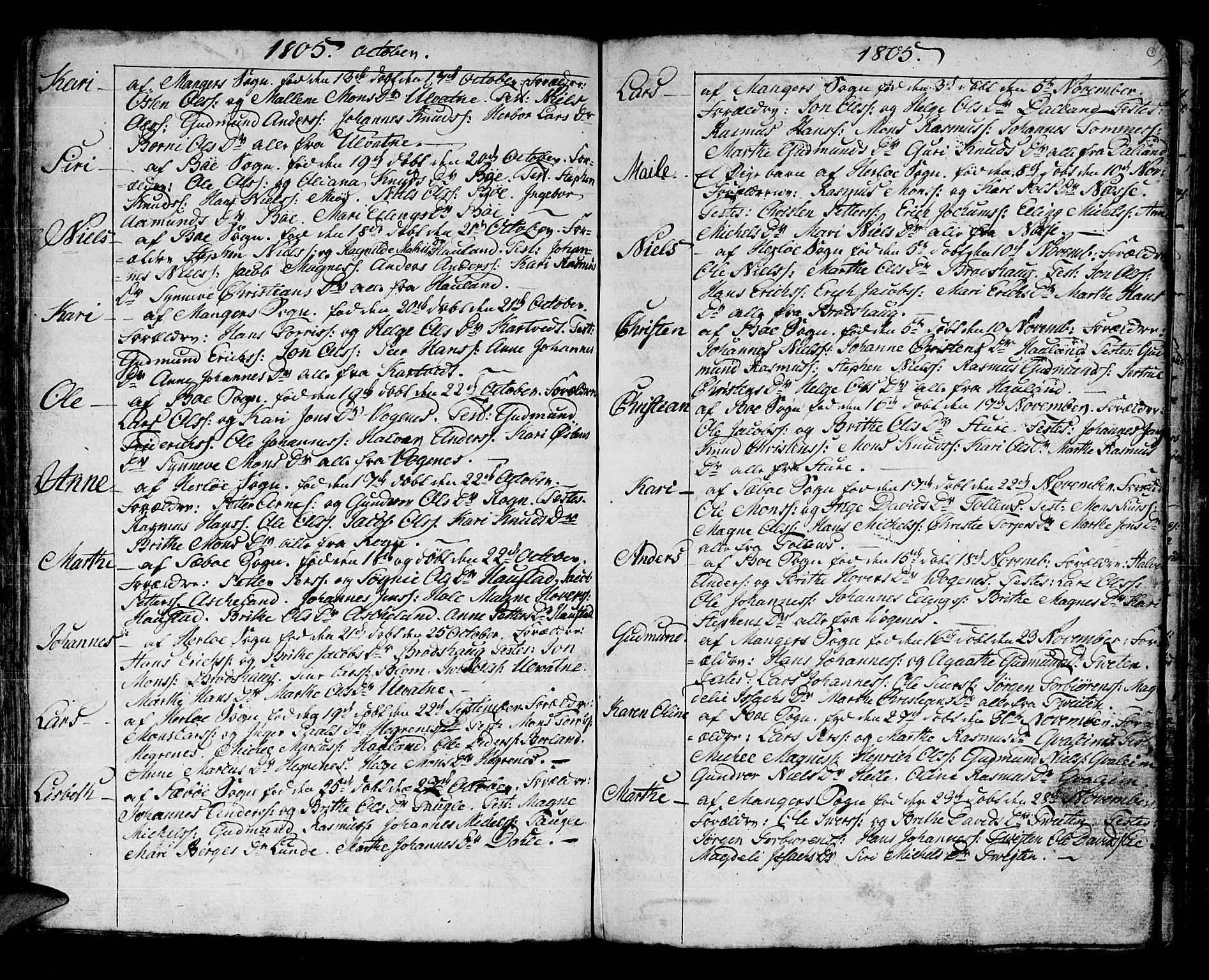 Manger sokneprestembete, AV/SAB-A-76801/H/Haa: Parish register (official) no. A 2, 1792-1815, p. 89