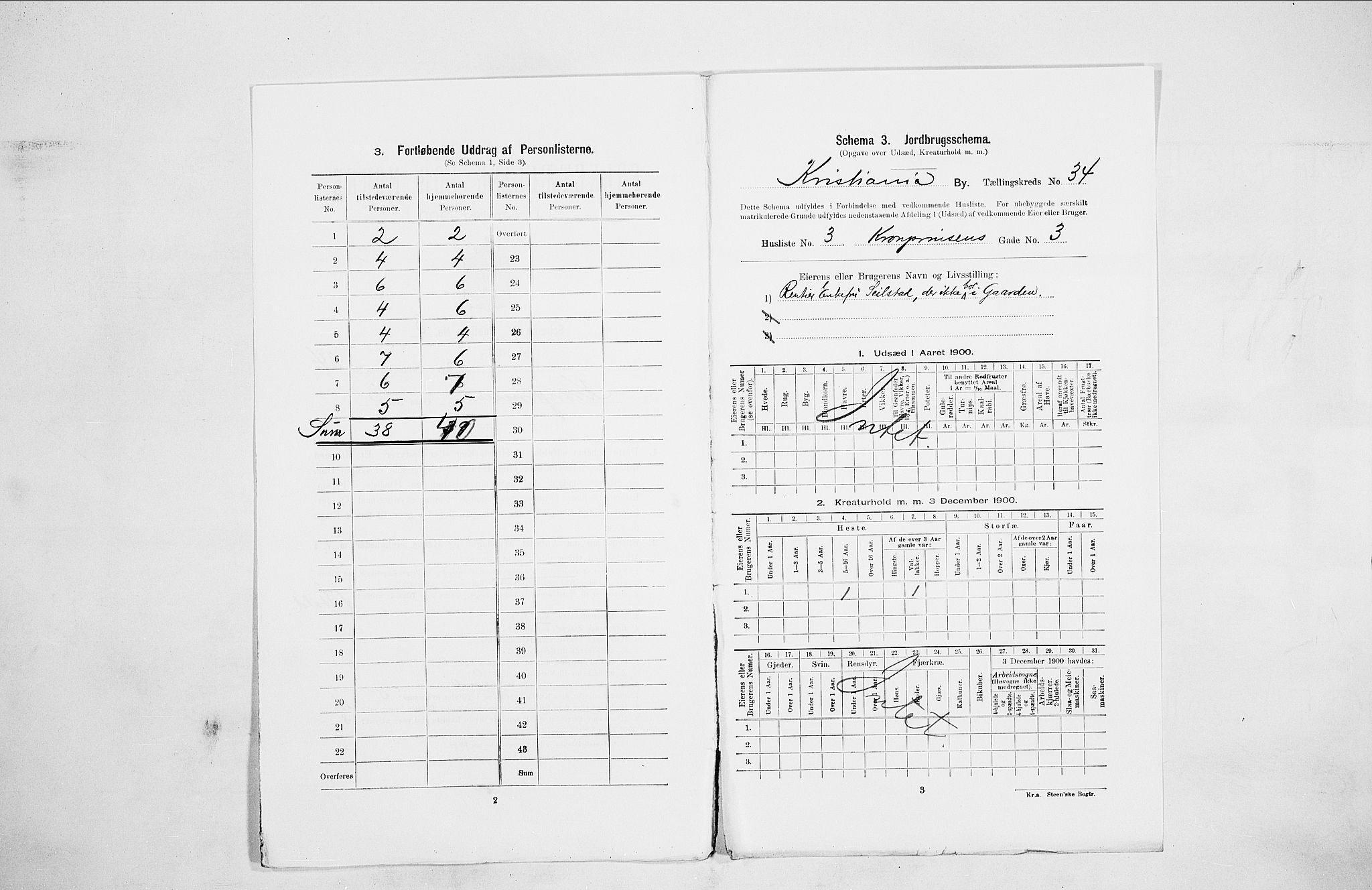 SAO, 1900 census for Kristiania, 1900, p. 49762