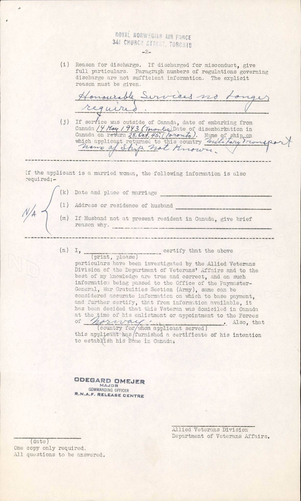 Forsvaret, Forsvarets overkommando/Luftforsvarsstaben, AV/RA-RAFA-4079/P/Pa/L0011: Personellpapirer, 1904, p. 290