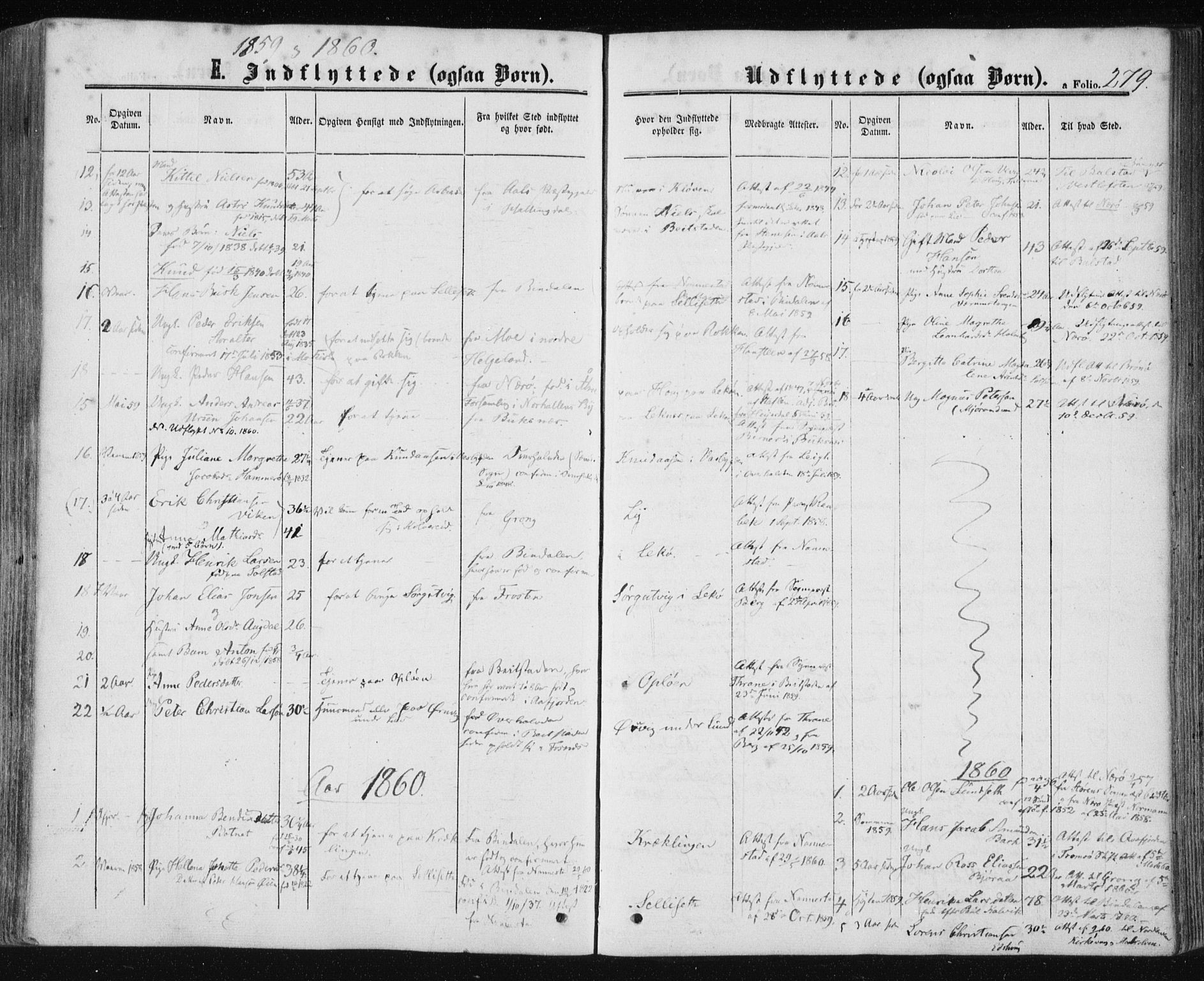 Ministerialprotokoller, klokkerbøker og fødselsregistre - Nord-Trøndelag, SAT/A-1458/780/L0641: Parish register (official) no. 780A06, 1857-1874, p. 279