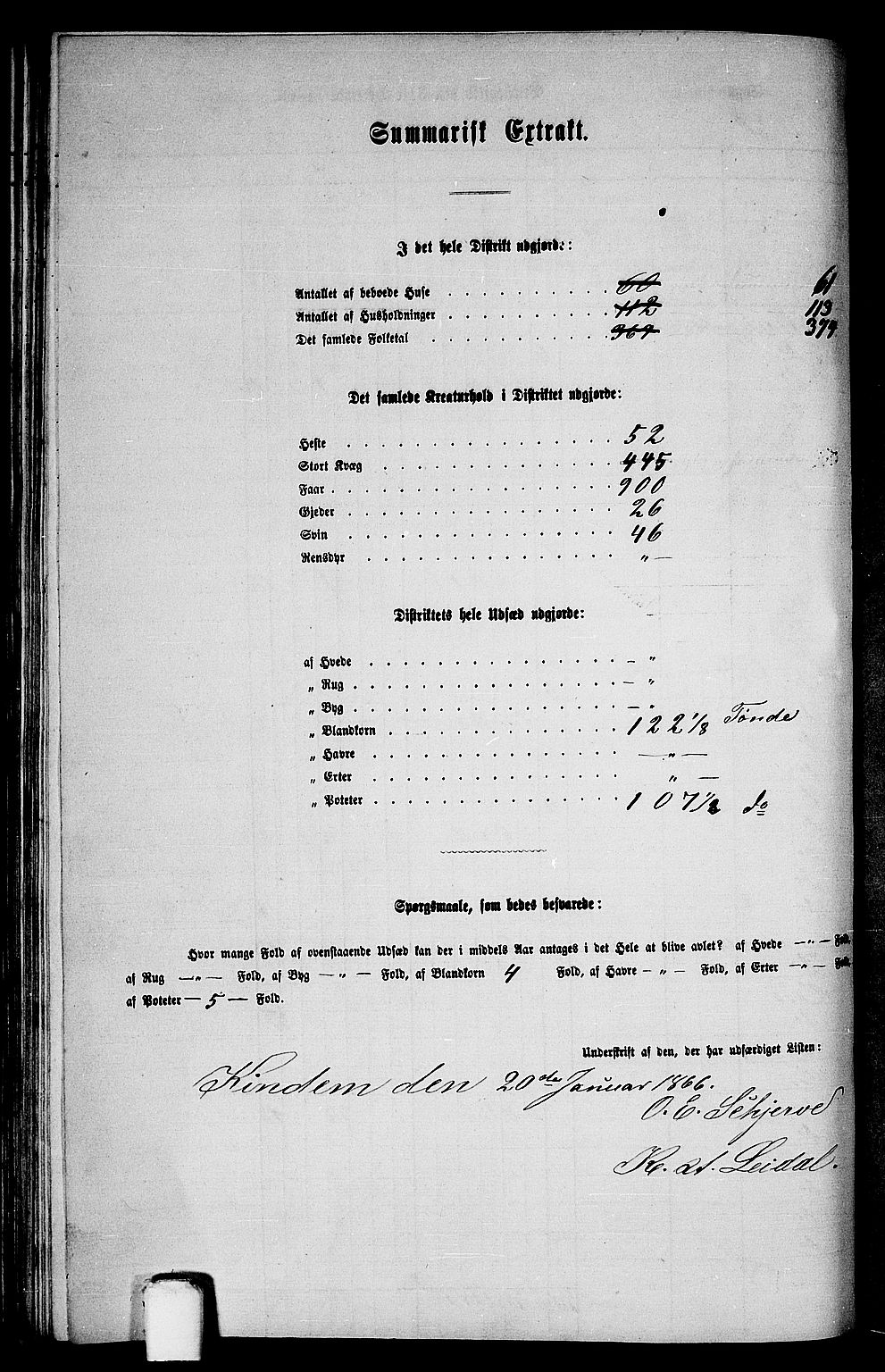 RA, 1865 census for Voss, 1865, p. 148