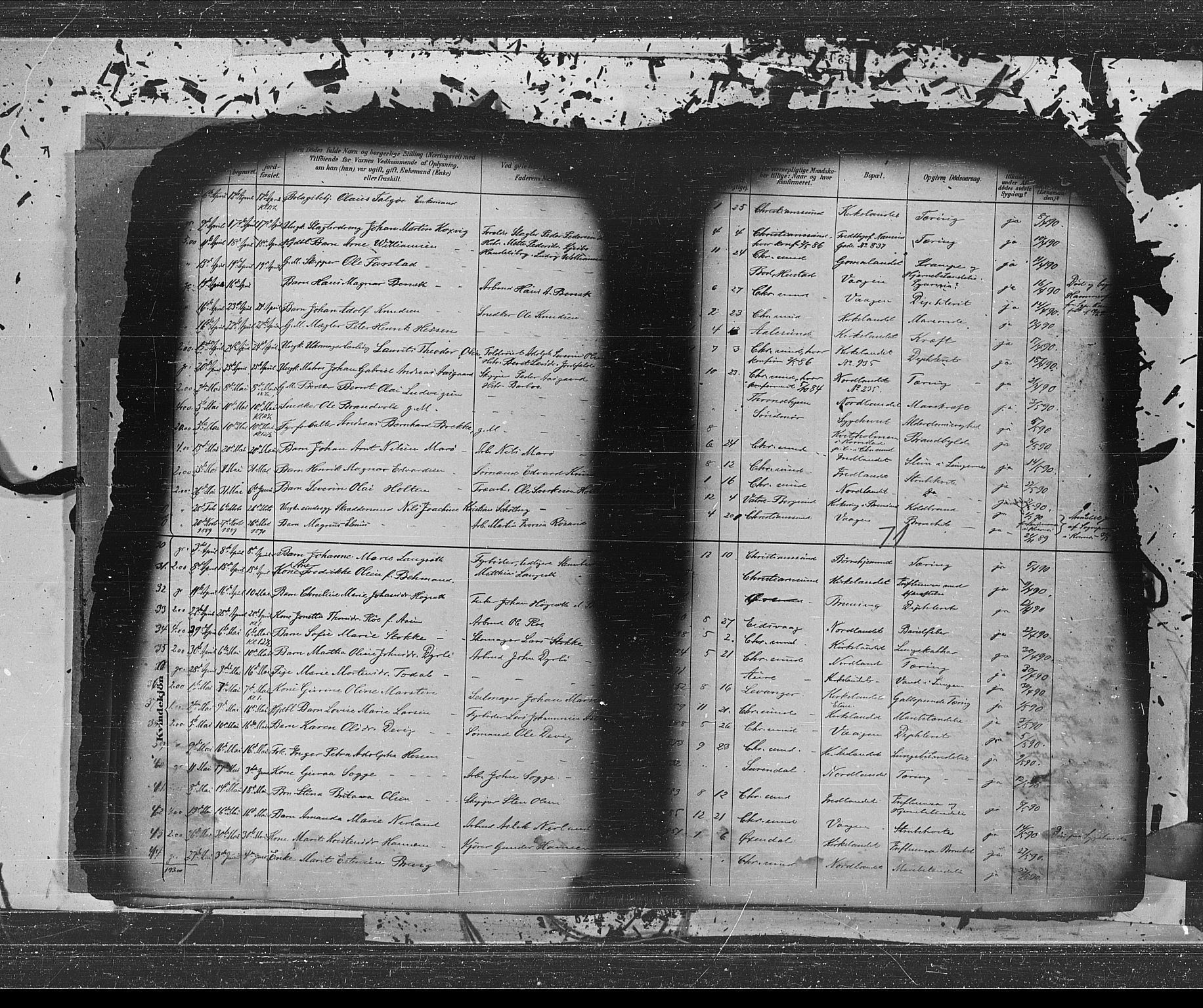 Ministerialprotokoller, klokkerbøker og fødselsregistre - Møre og Romsdal, AV/SAT-A-1454/572/L0853: Parish register (official) no. 572A16, 1880-1901, p. 71