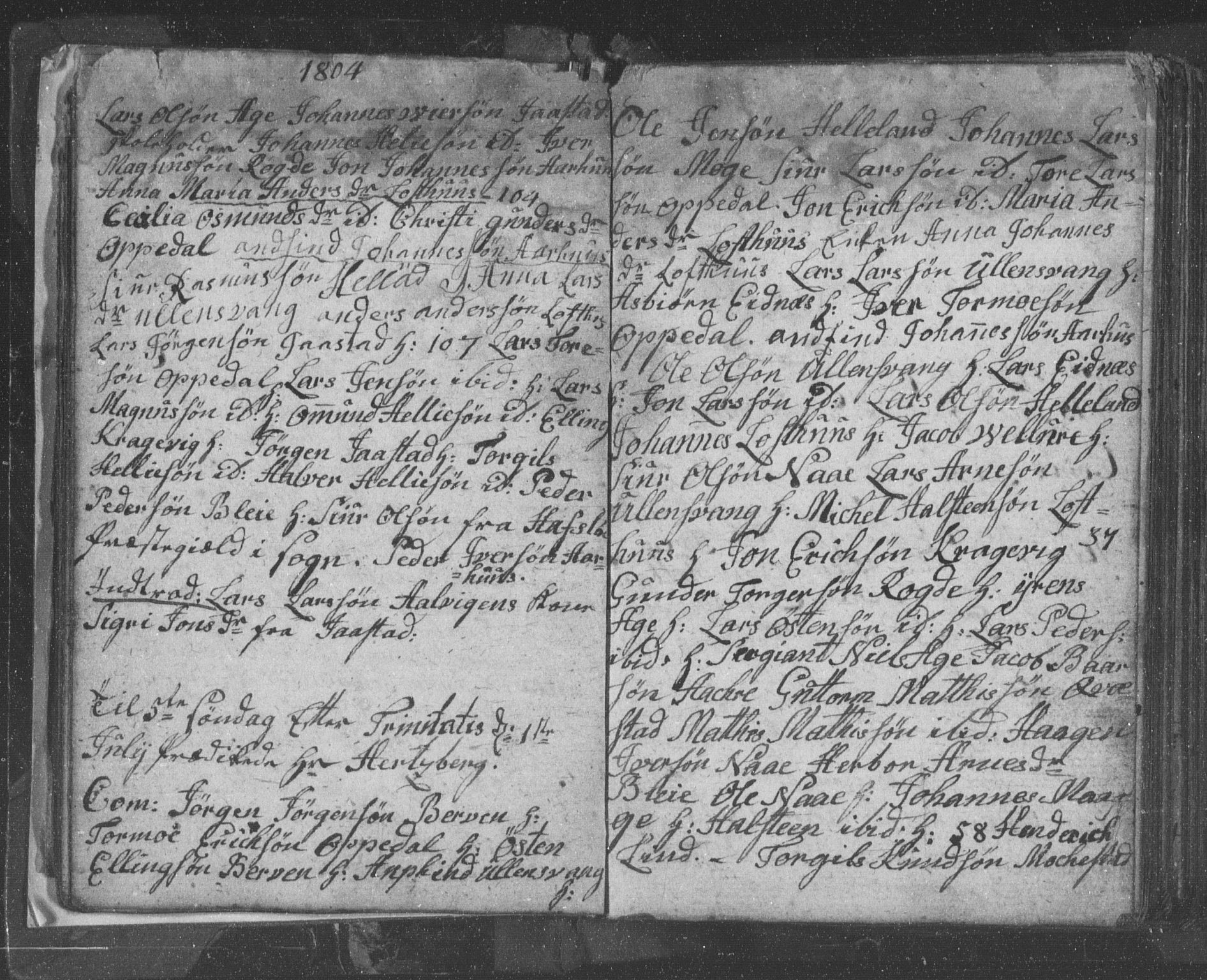 Ullensvang sokneprestembete, SAB/A-78701/H/Hab: Parish register (copy) no. B 8, 1804-1811