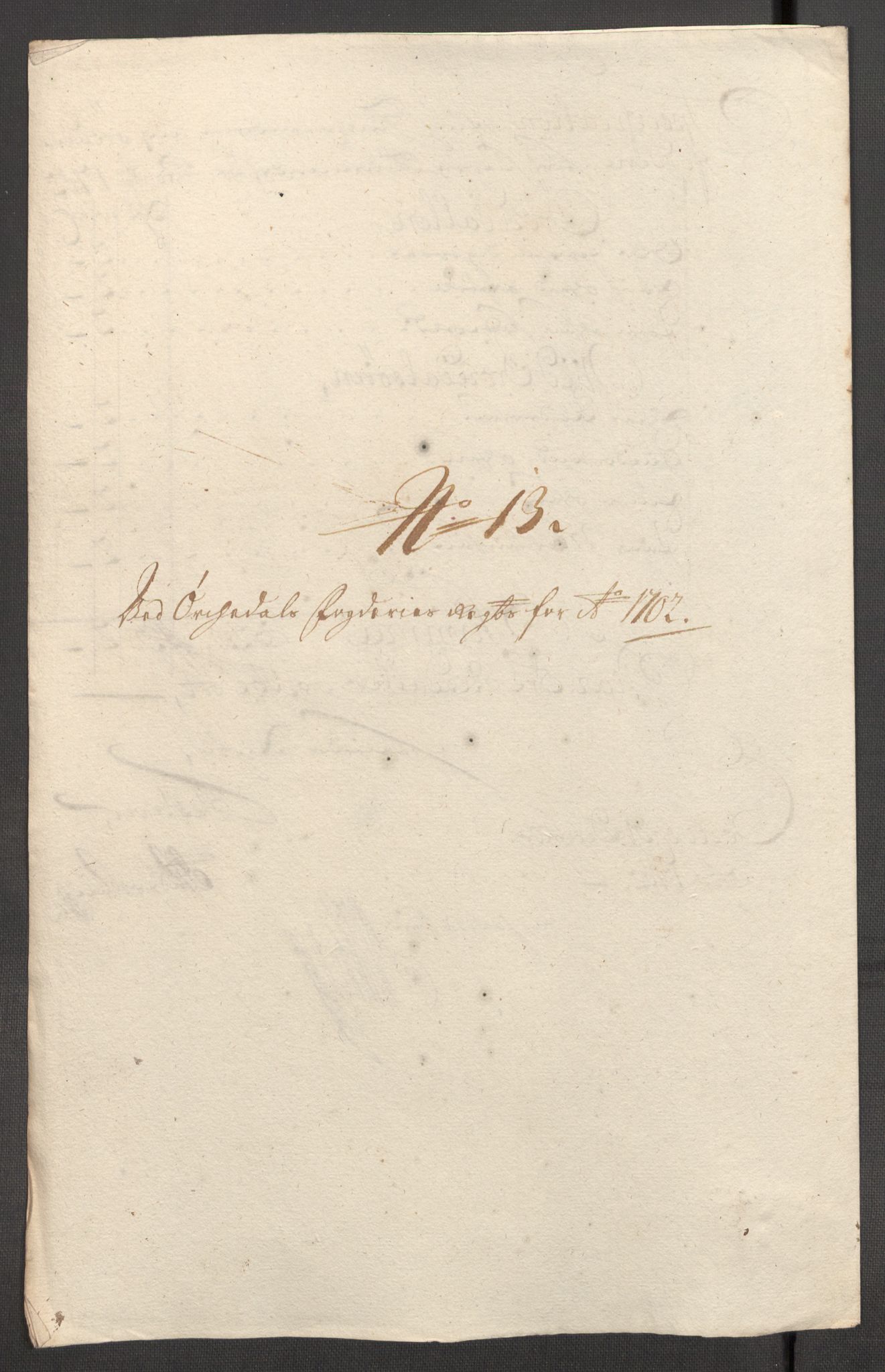 Rentekammeret inntil 1814, Reviderte regnskaper, Fogderegnskap, AV/RA-EA-4092/R60/L3952: Fogderegnskap Orkdal og Gauldal, 1702, p. 157