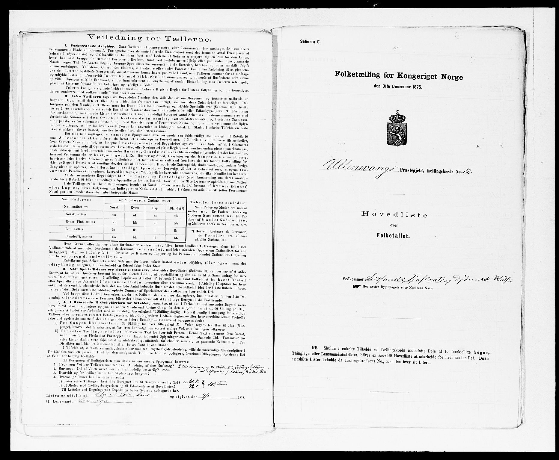 SAB, 1875 census for 1230P Ullensvang, 1875, p. 28
