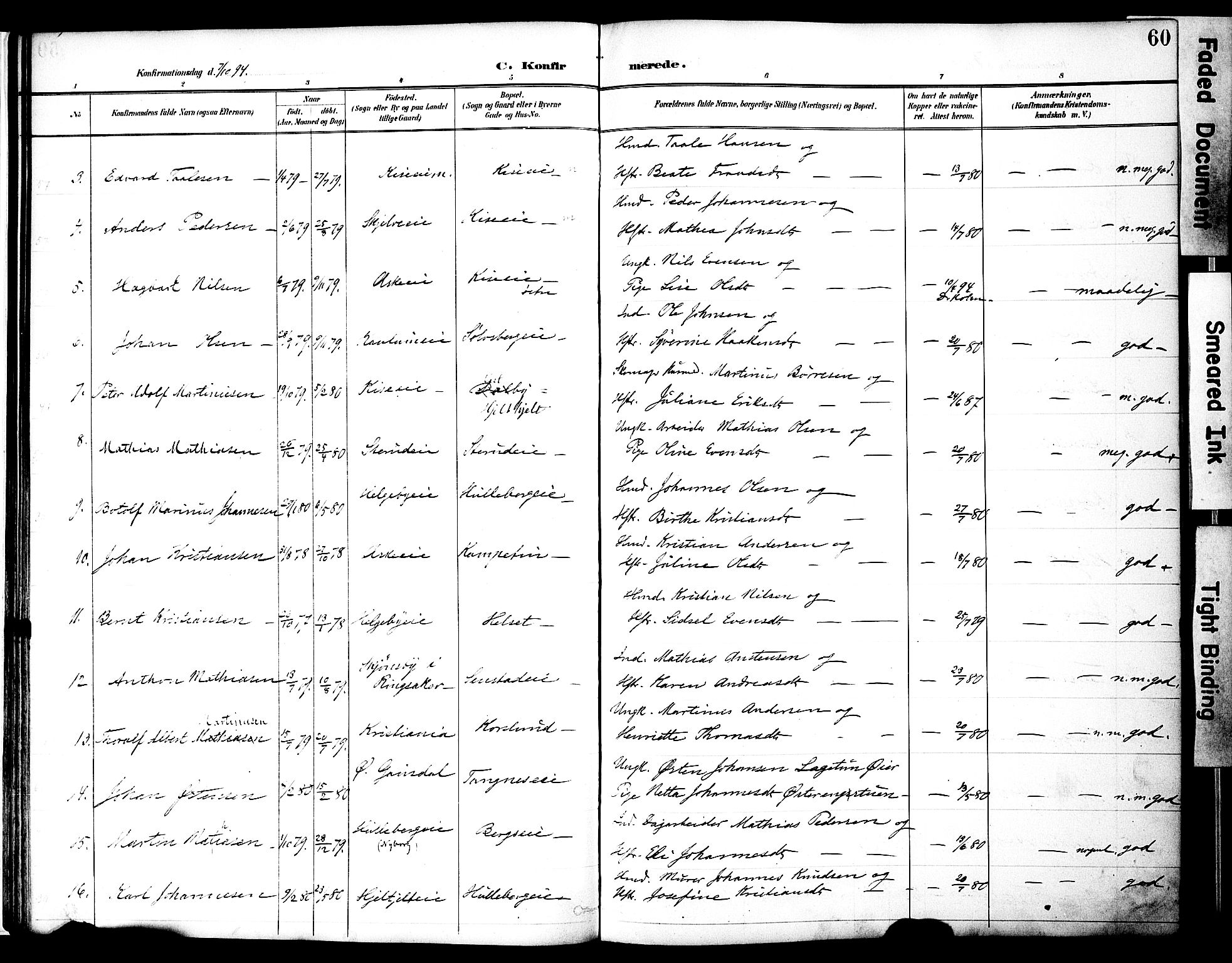 Nes prestekontor, Hedmark, AV/SAH-PREST-020/K/Ka/L0010: Parish register (official) no. 10, 1887-1905, p. 60