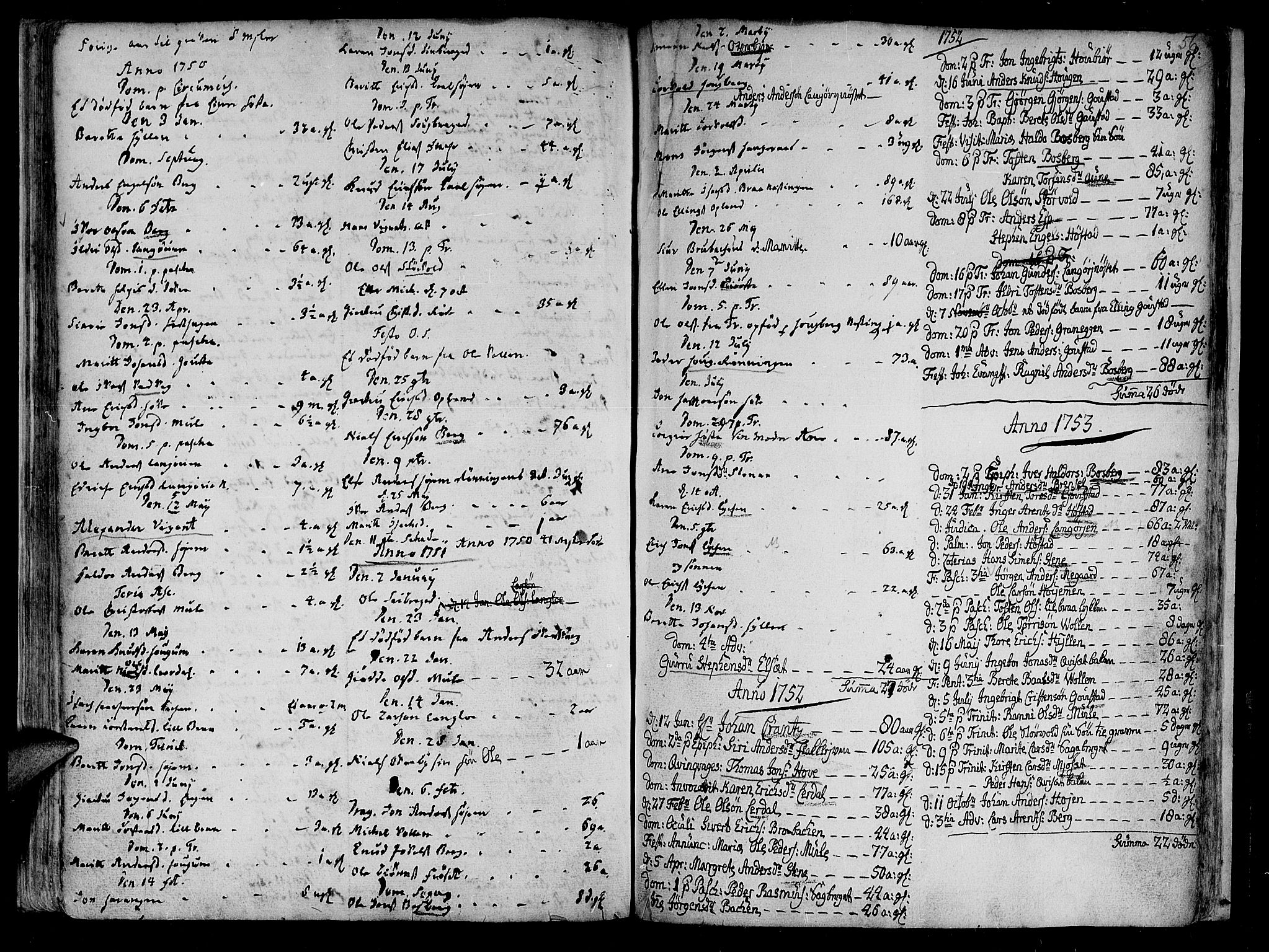 Ministerialprotokoller, klokkerbøker og fødselsregistre - Sør-Trøndelag, SAT/A-1456/612/L0368: Parish register (official) no. 612A02, 1702-1753, p. 56