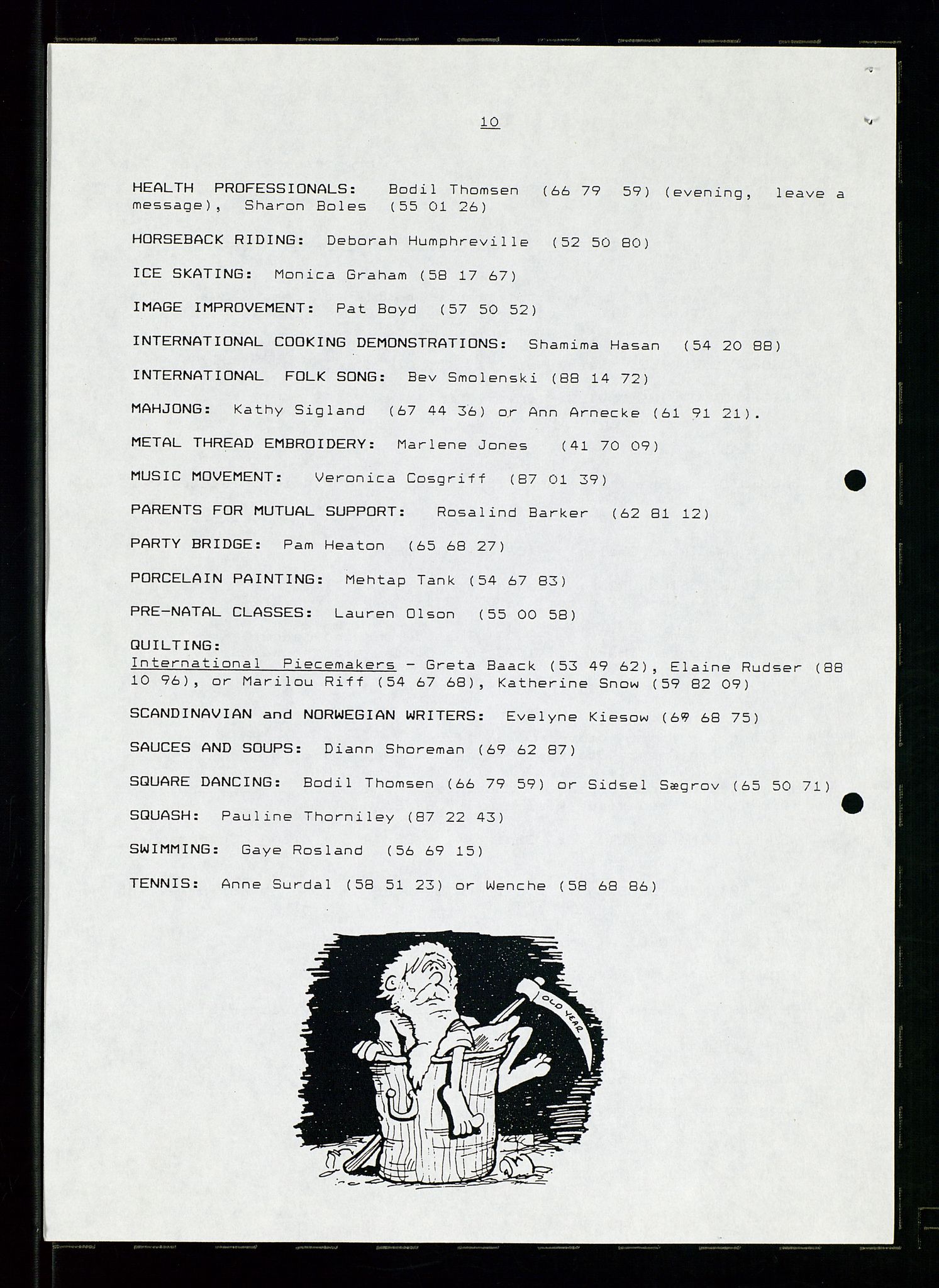 PA 1547 - Petroleum Wives Club, AV/SAST-A-101974/X/Xa/L0003: Newsletter, 1988-1994