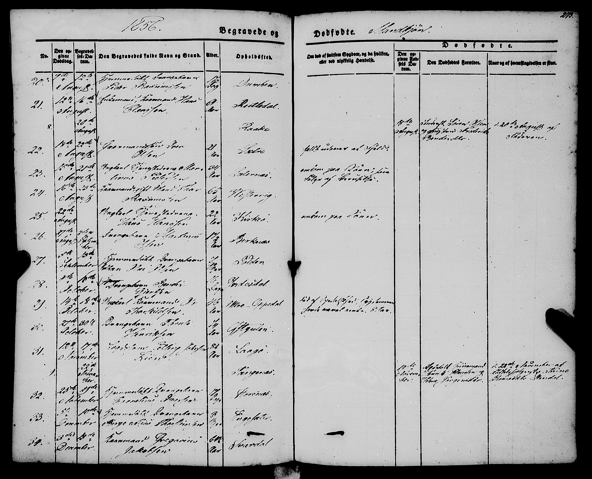 Gulen sokneprestembete, SAB/A-80201/H/Haa/Haaa/L0021: Parish register (official) no. A 21, 1848-1858, p. 273