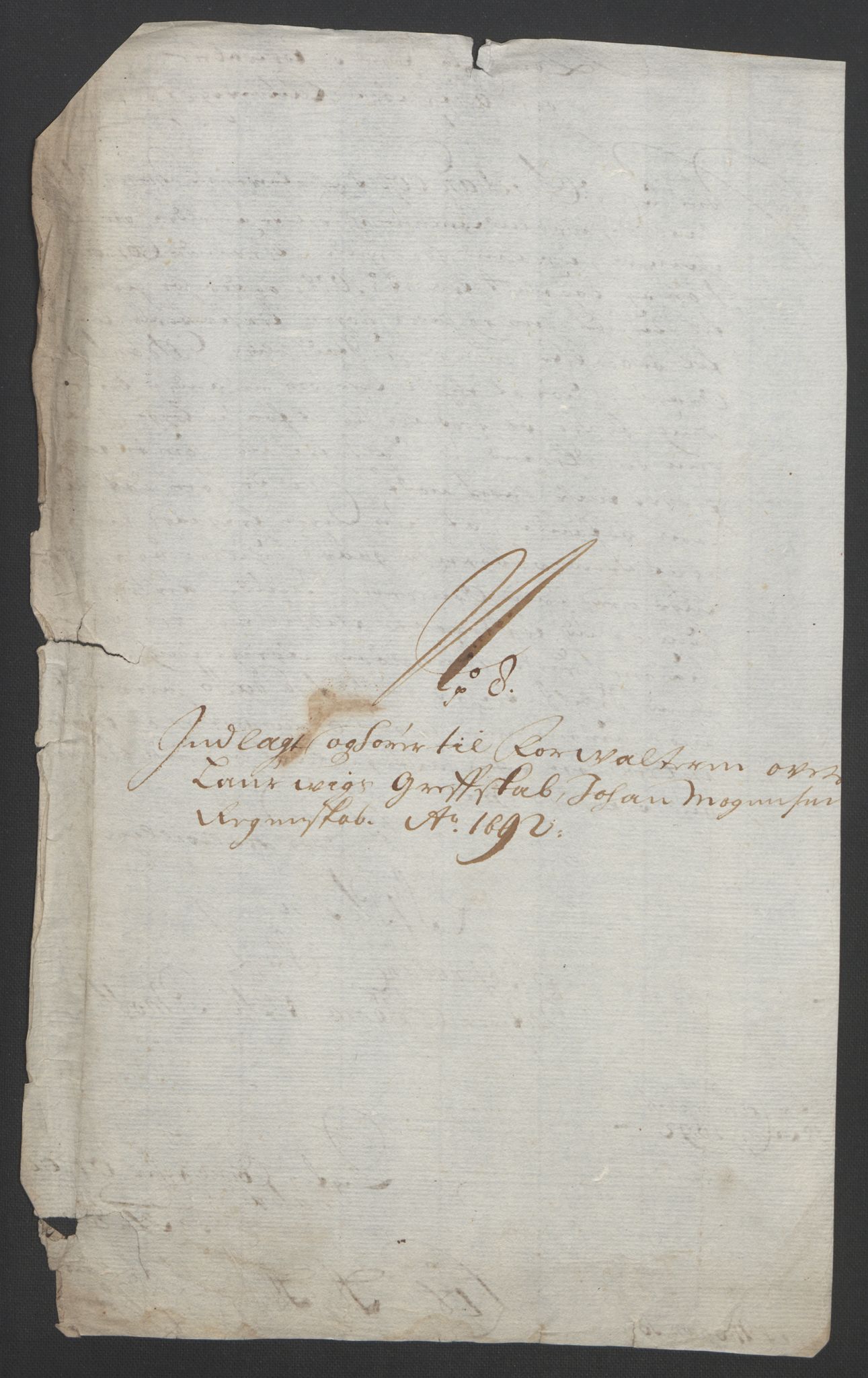 Rentekammeret inntil 1814, Reviderte regnskaper, Fogderegnskap, AV/RA-EA-4092/R33/L1973: Fogderegnskap Larvik grevskap, 1692, p. 215