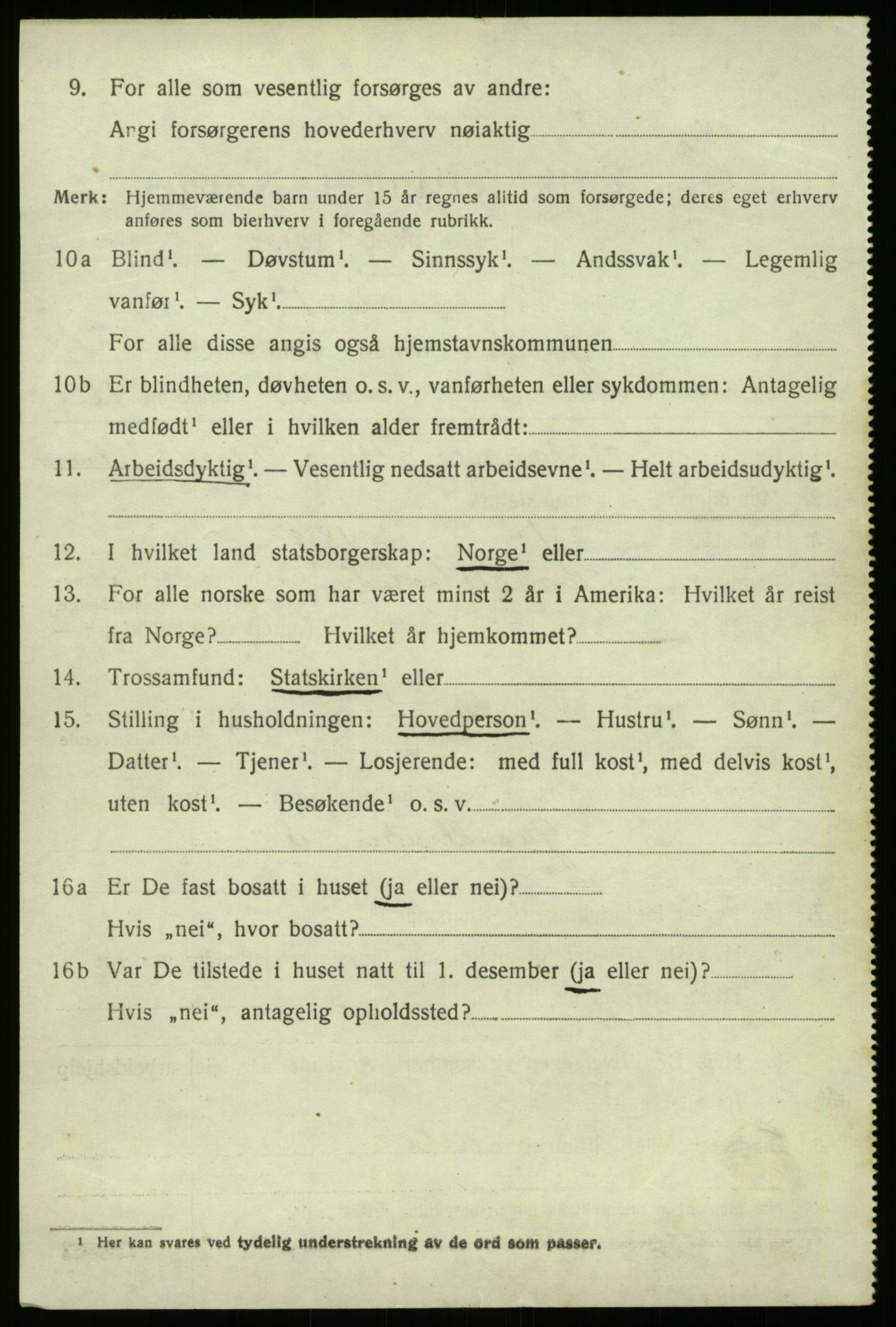 SAB, 1920 census for Jølster, 1920, p. 4311