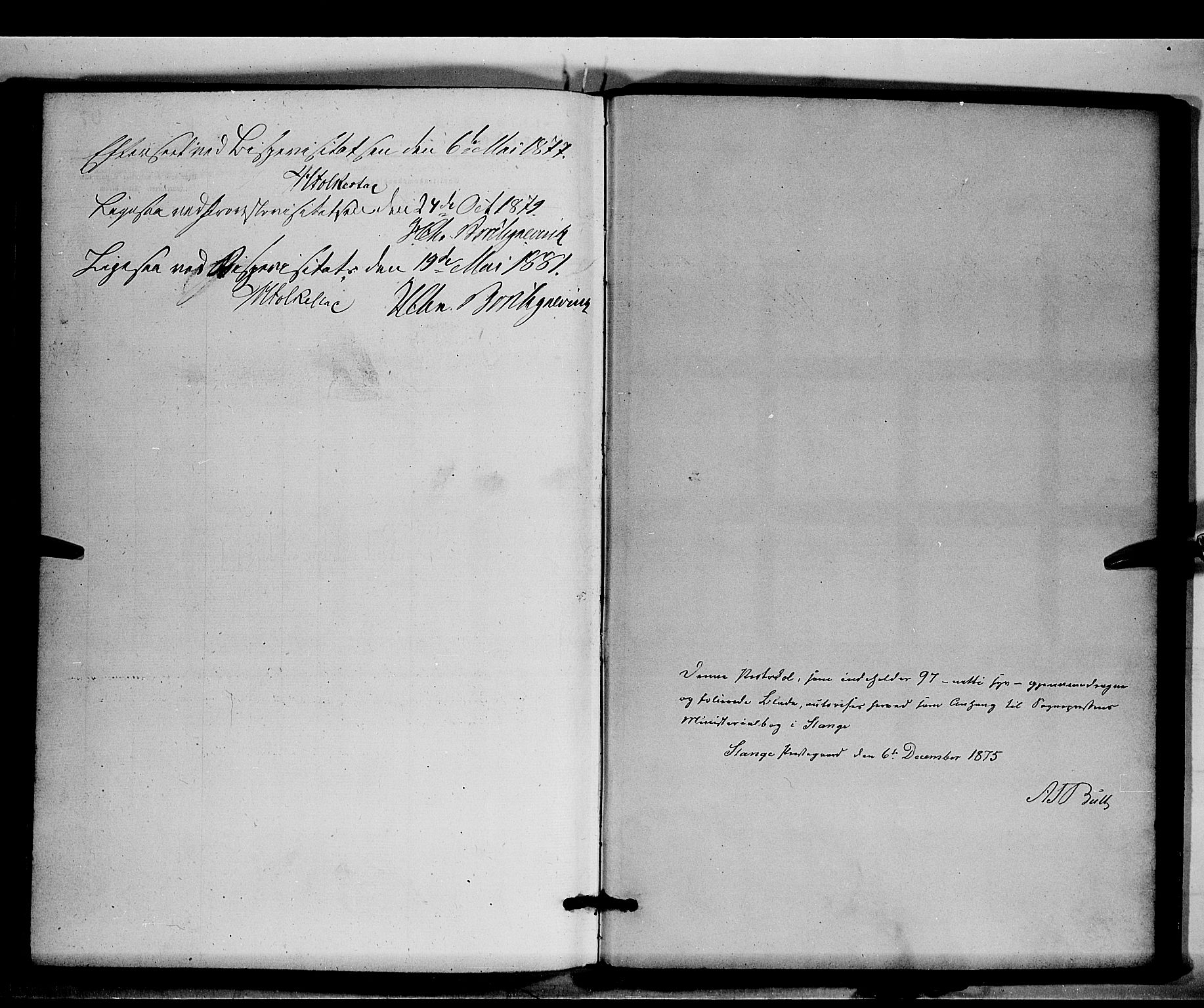 Stange prestekontor, SAH/PREST-002/K/L0016: Parish register (official) no. 16, 1874-1879