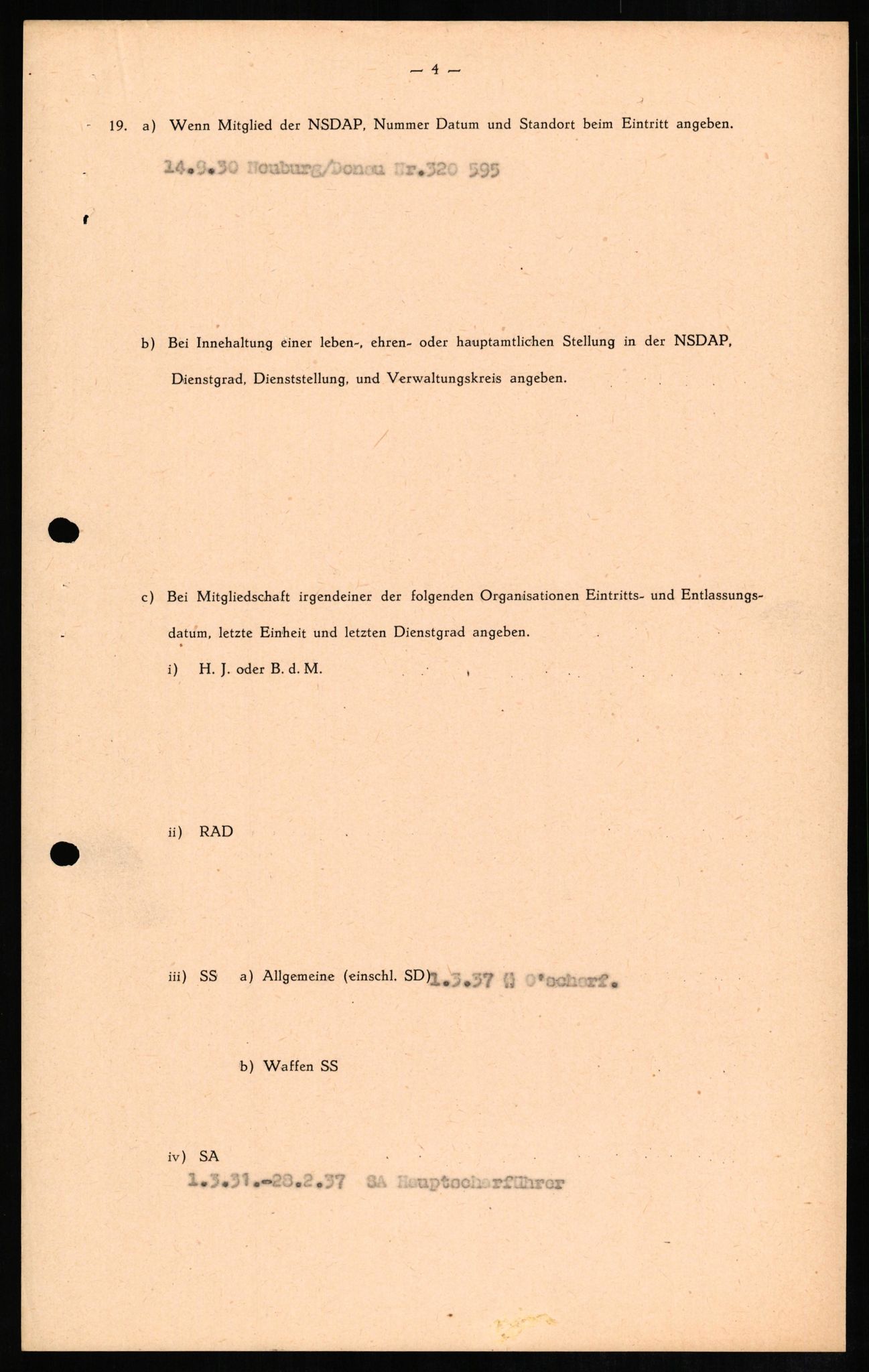 Forsvaret, Forsvarets overkommando II, AV/RA-RAFA-3915/D/Db/L0009: CI Questionaires. Tyske okkupasjonsstyrker i Norge. Tyskere., 1945-1946, p. 514