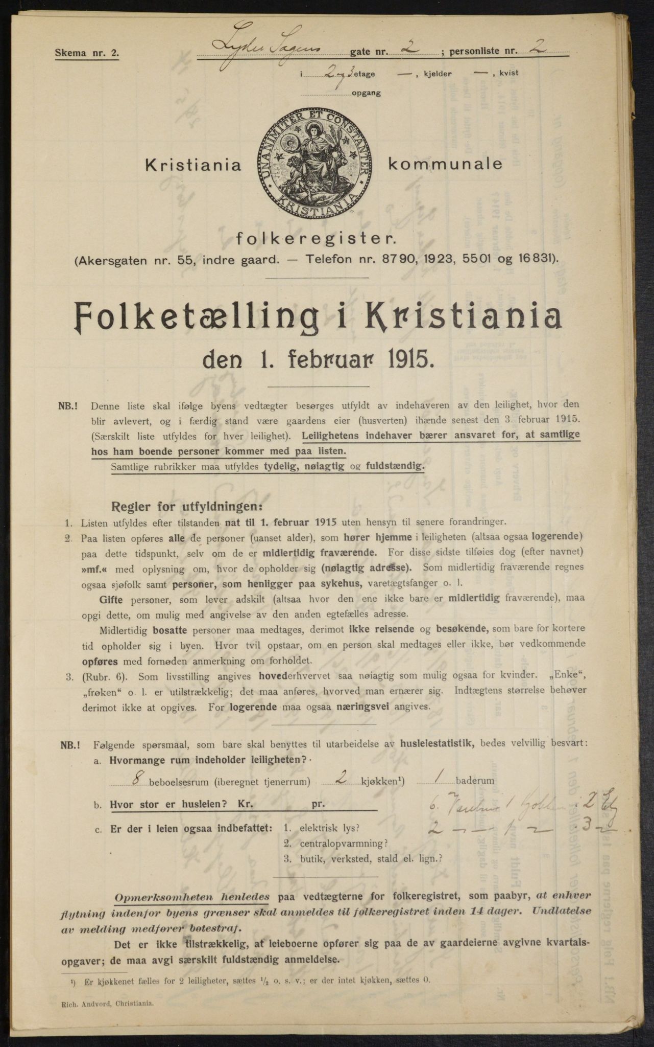 OBA, Municipal Census 1915 for Kristiania, 1915, p. 57825