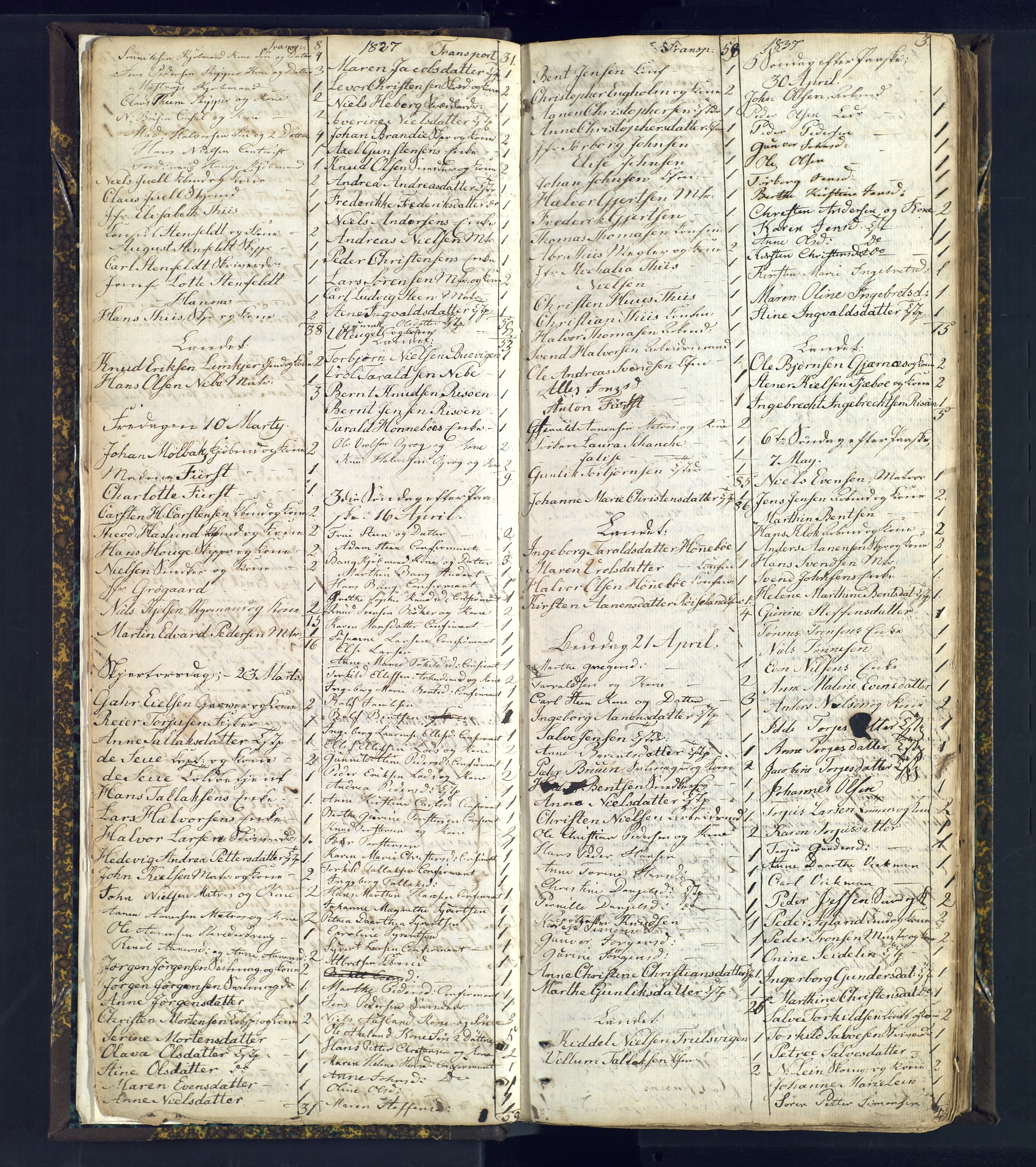Risør sokneprestkontor, SAK/1111-0035/F/Fc/L0003: Communicants register no. C 3, 1836-1872, p. 3