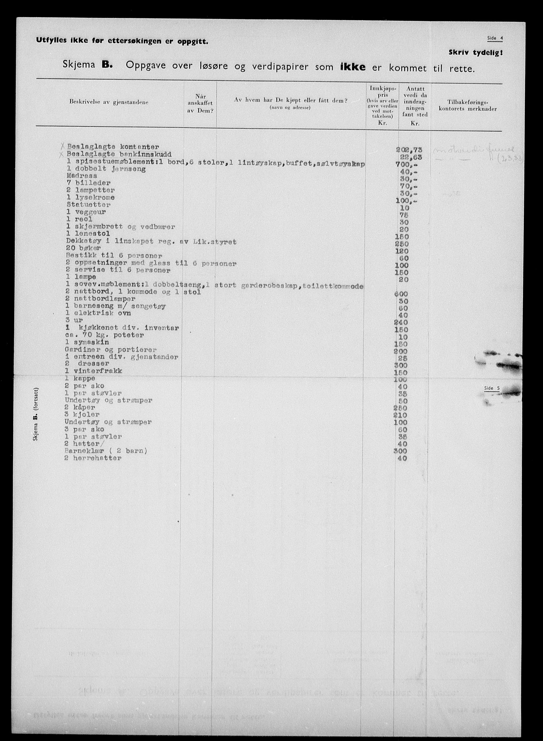 Justisdepartementet, Tilbakeføringskontoret for inndratte formuer, AV/RA-S-1564/H/Hc/Hcc/L0966: --, 1945-1947, p. 6