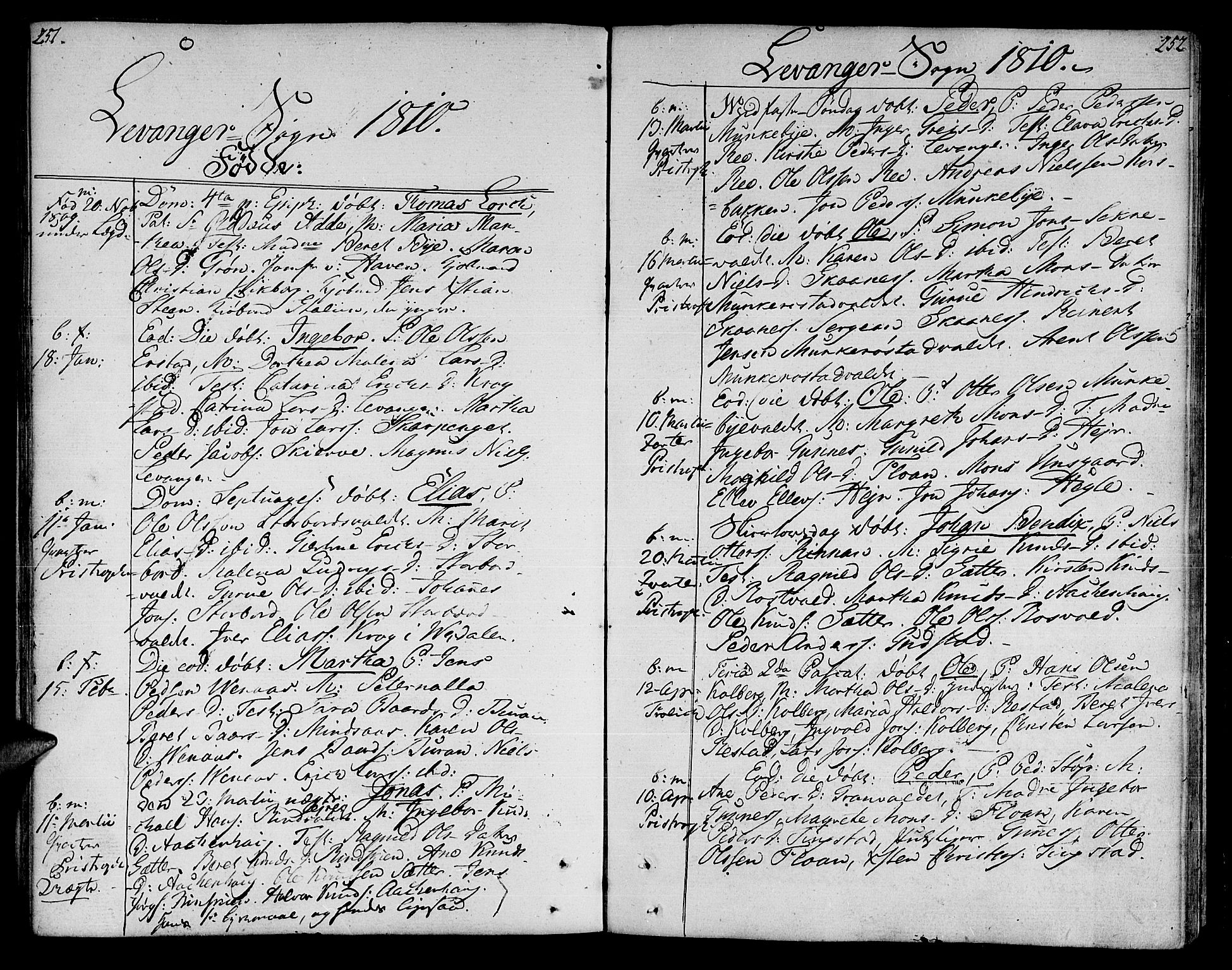 Ministerialprotokoller, klokkerbøker og fødselsregistre - Nord-Trøndelag, SAT/A-1458/717/L0145: Parish register (official) no. 717A03 /3, 1810-1815, p. 251-252