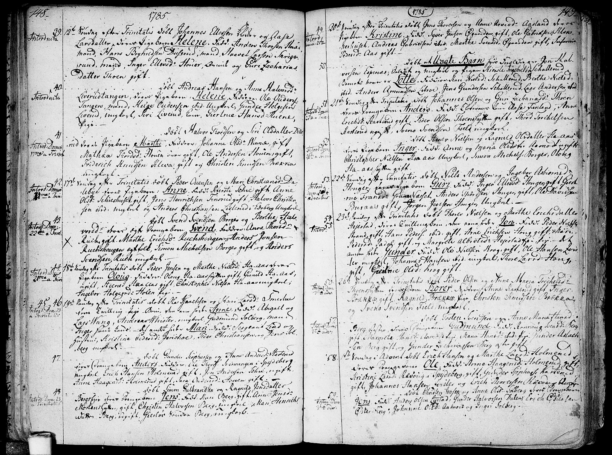 Skiptvet prestekontor Kirkebøker, SAO/A-20009/F/Fa/L0003: Parish register (official) no. 3, 1758-1793, p. 148-149