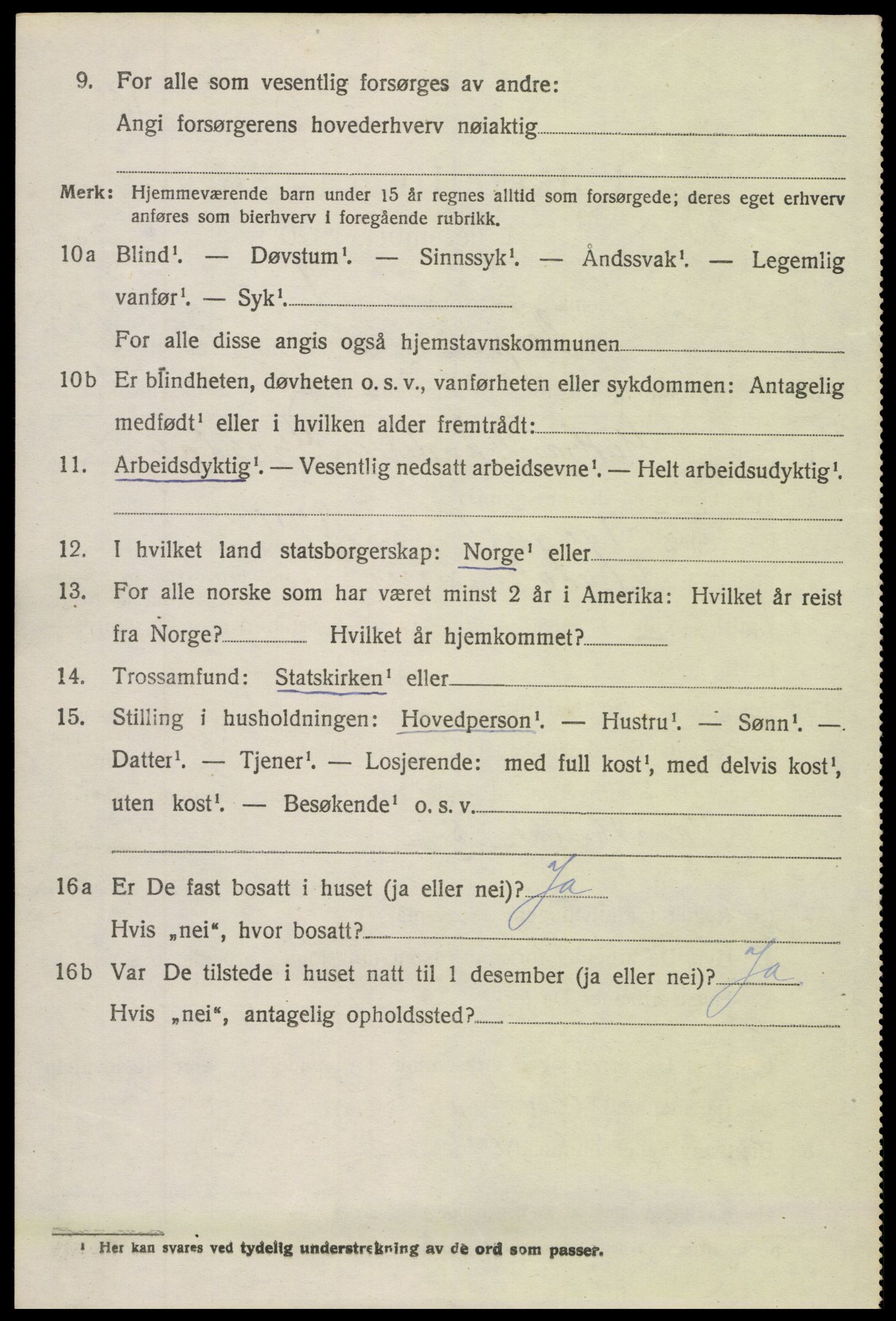 SAH, 1920 census for Torpa, 1920, p. 4022