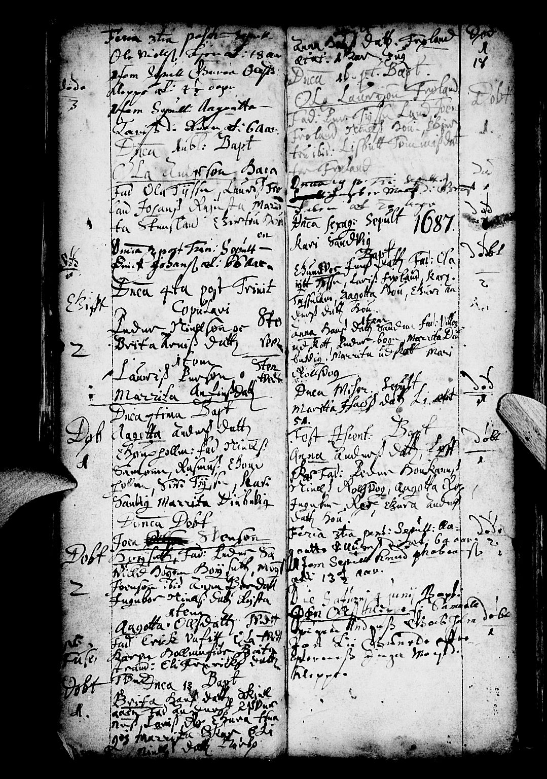 Os sokneprestembete, AV/SAB-A-99929: Parish register (official) no. A 4, 1669-1760, p. 18