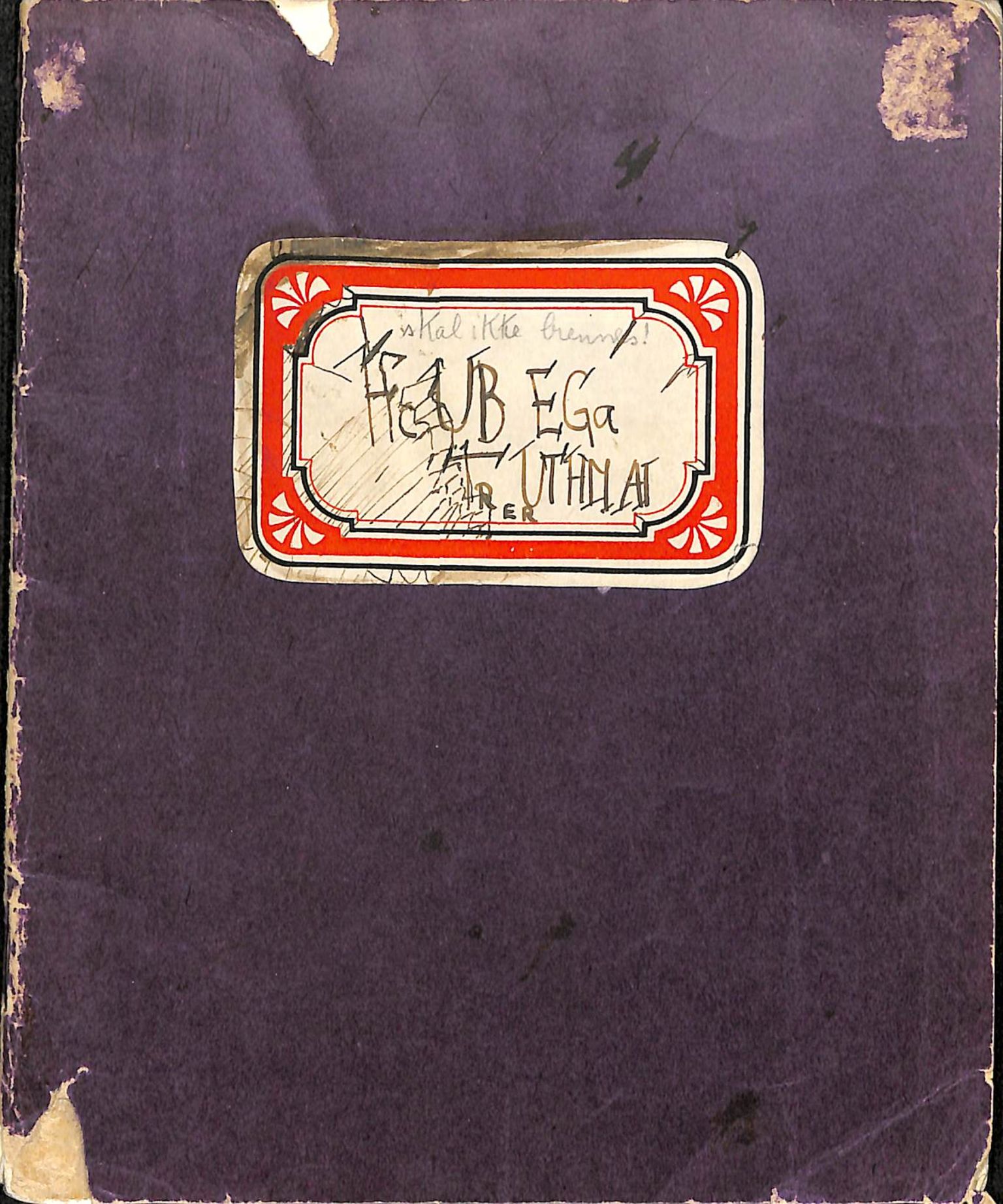 Maier, Ruth, HL/PA-7/G/0006 / Dagbok, 1938