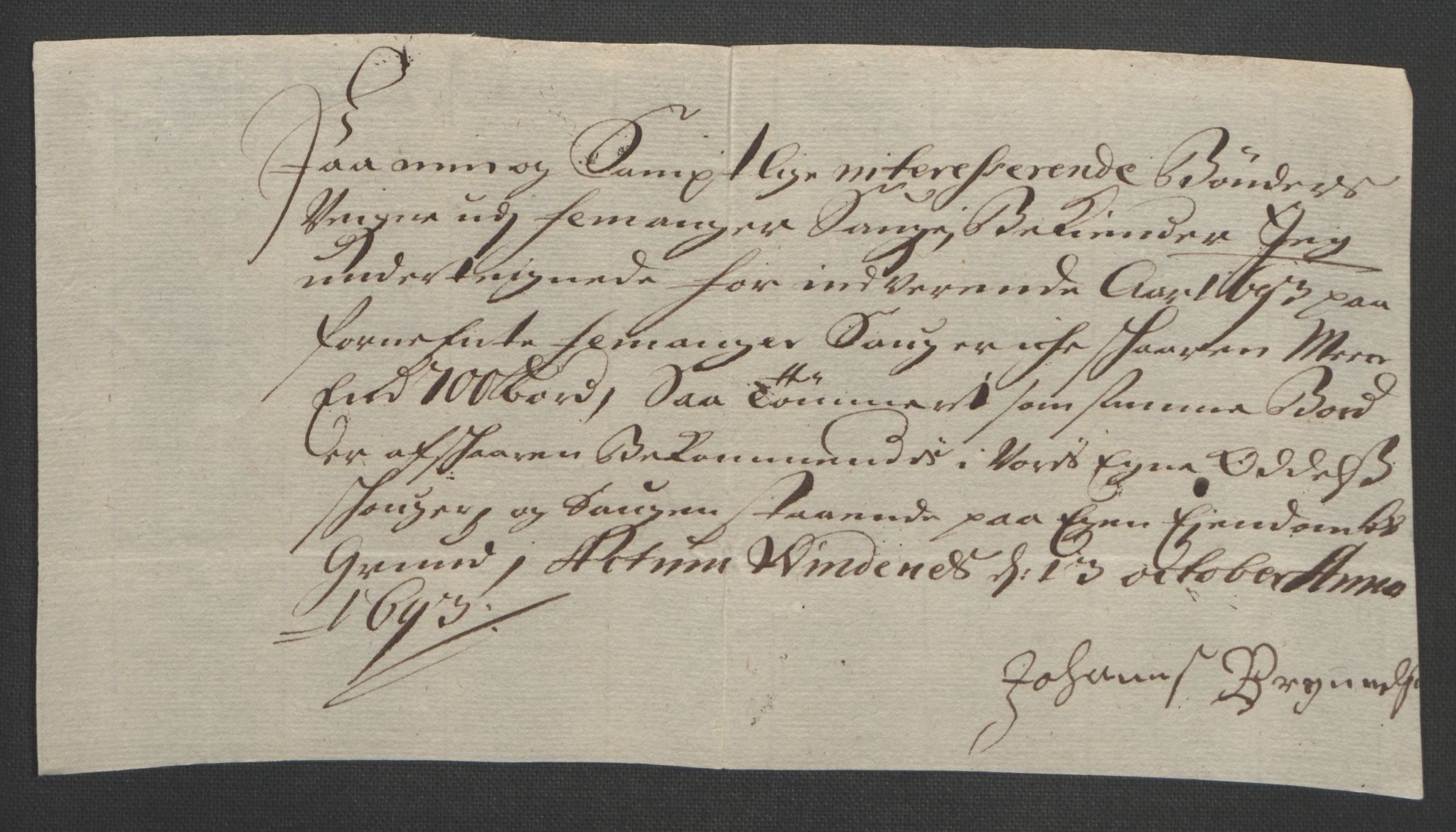 Rentekammeret inntil 1814, Reviderte regnskaper, Fogderegnskap, AV/RA-EA-4092/R48/L2974: Fogderegnskap Sunnhordland og Hardanger, 1693, p. 85