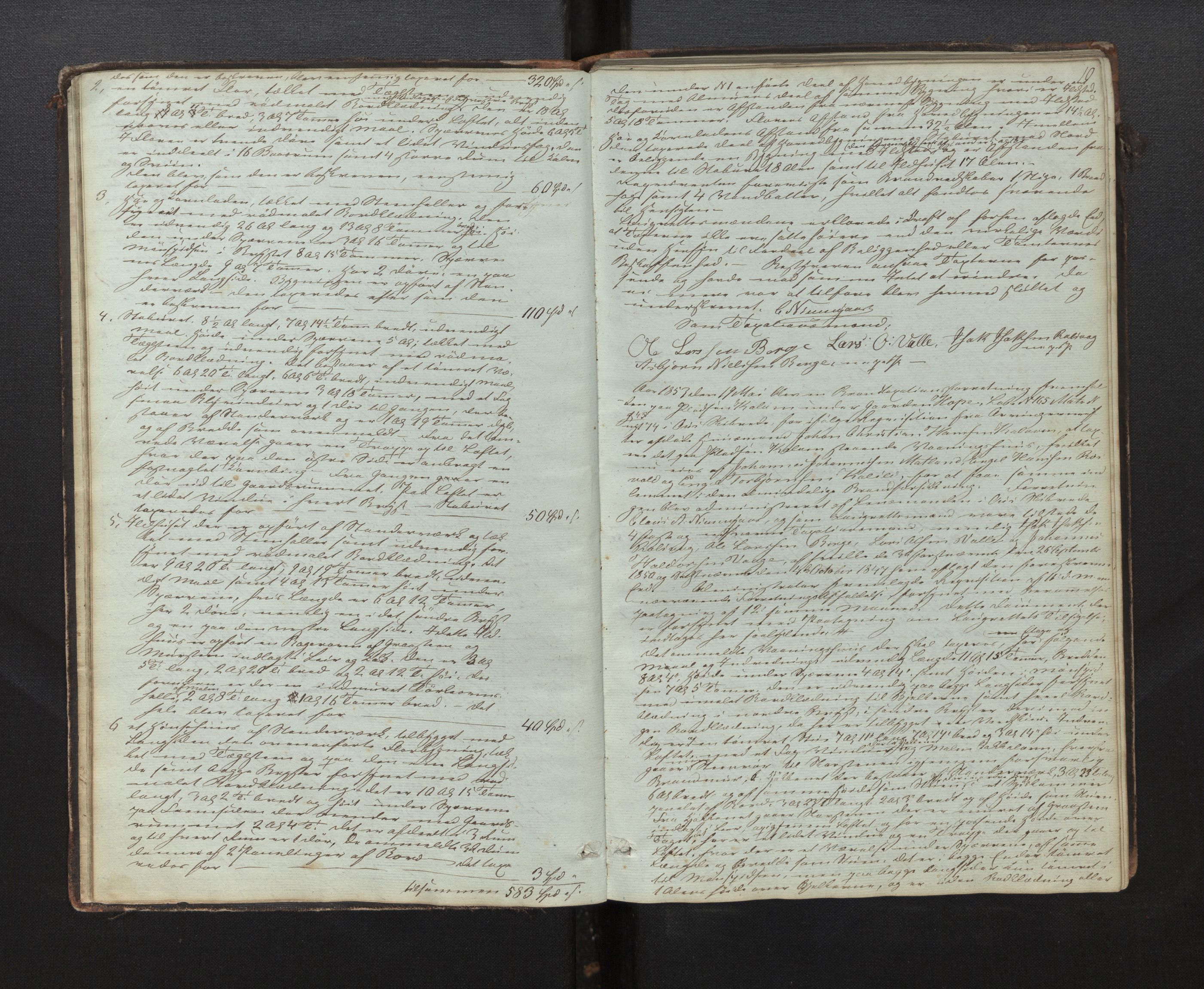 Lensmannen i Os, AV/SAB-A-34101/0012/L0001: Branntakstprotokoll, 1846-1873, p. 9b-10a
