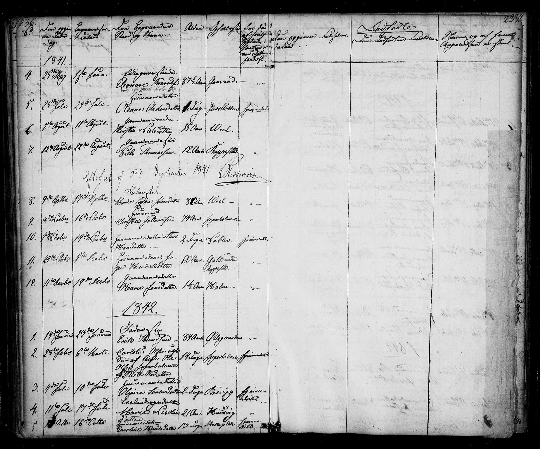 Borge prestekontor Kirkebøker, AV/SAO-A-10903/F/Fb/L0001: Parish register (official) no. II 1, 1836-1852, p. 236-237